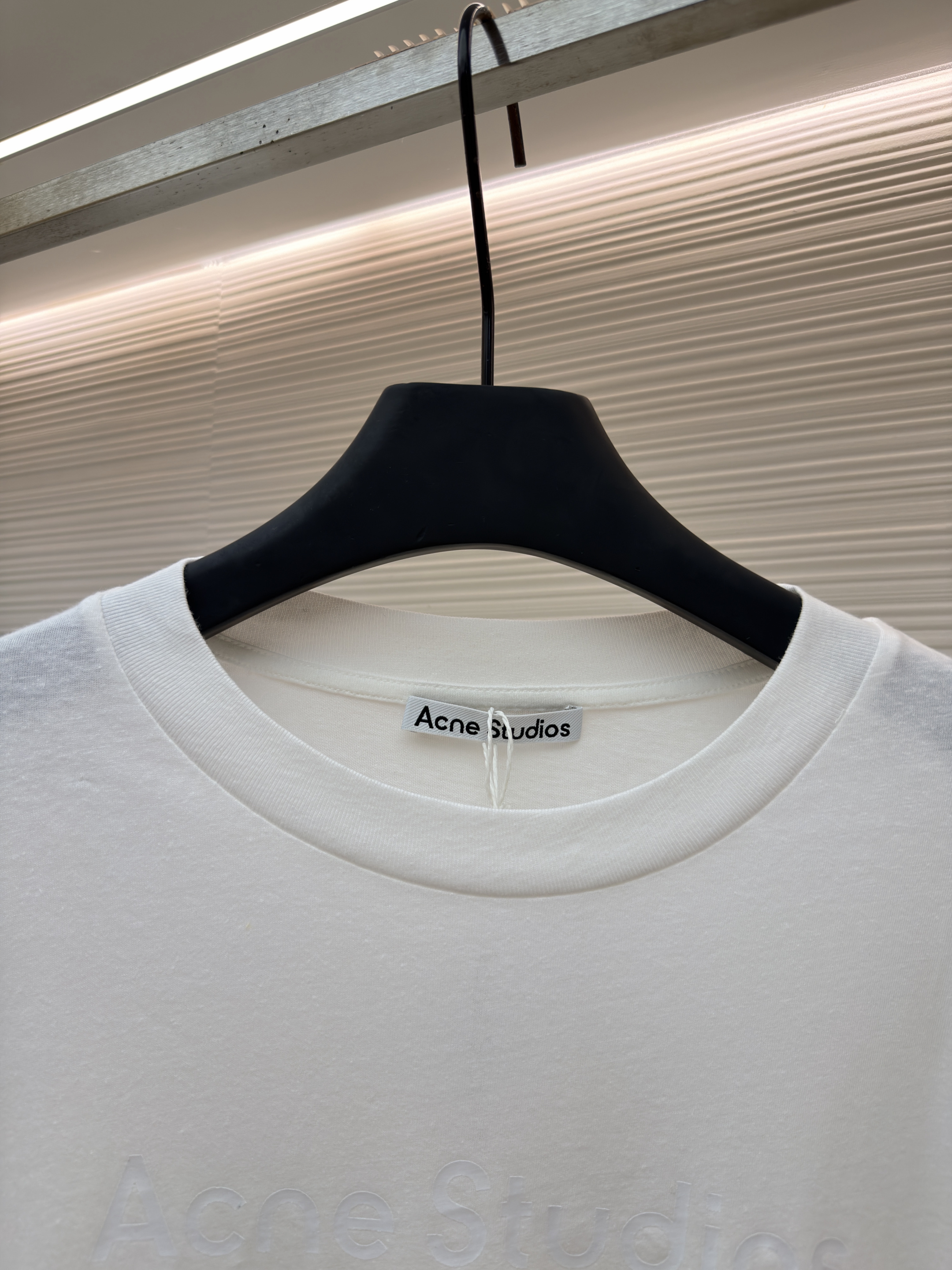 Acne Studios 本白字母圆领T恤 短袖 夏款 白色 A0