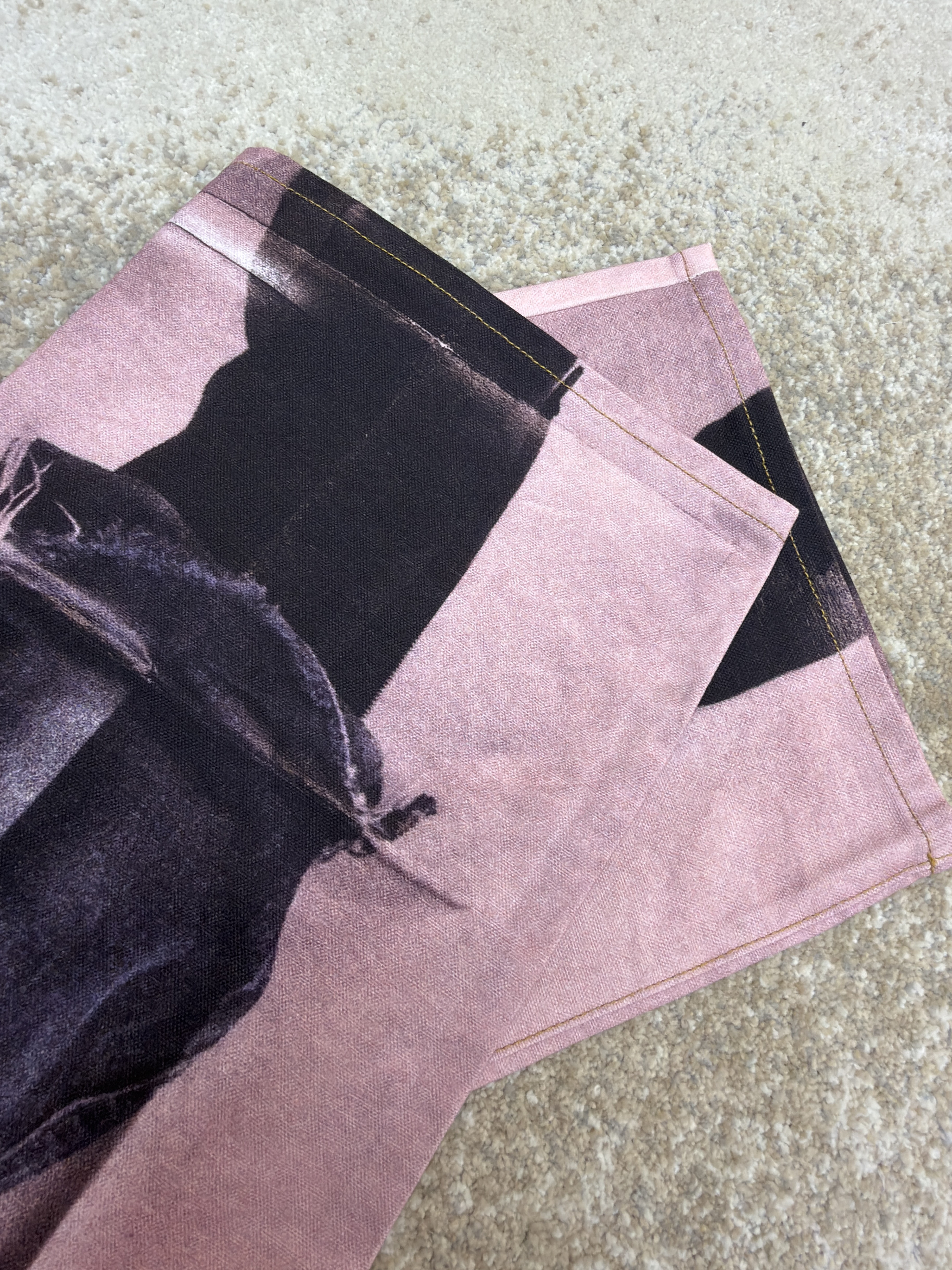 Acne Studios 3D错觉黑粉打印牛仔裤 长裤 裤子 B5