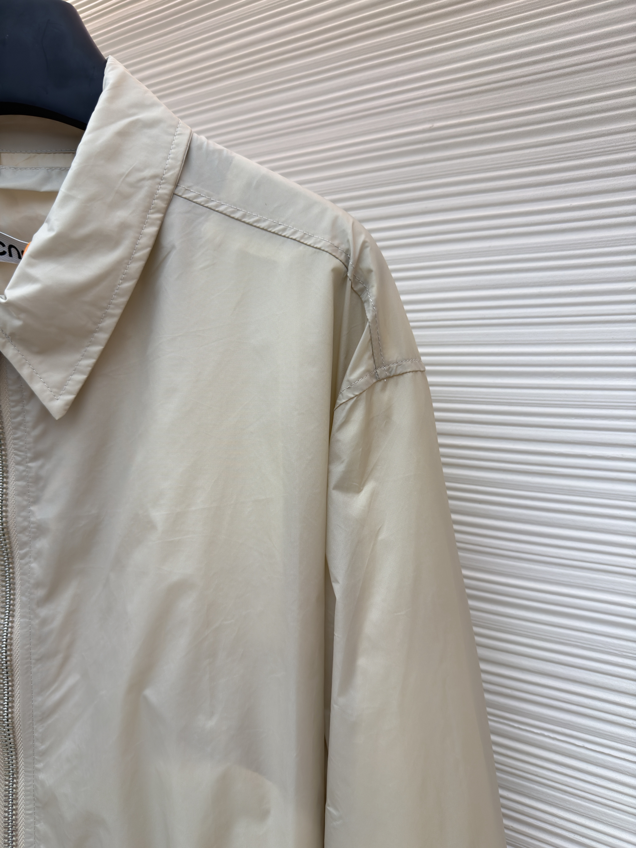 Acne Studios 徽标尼龙拉链夹克 外套 秋冬 长袖 杏色 B5