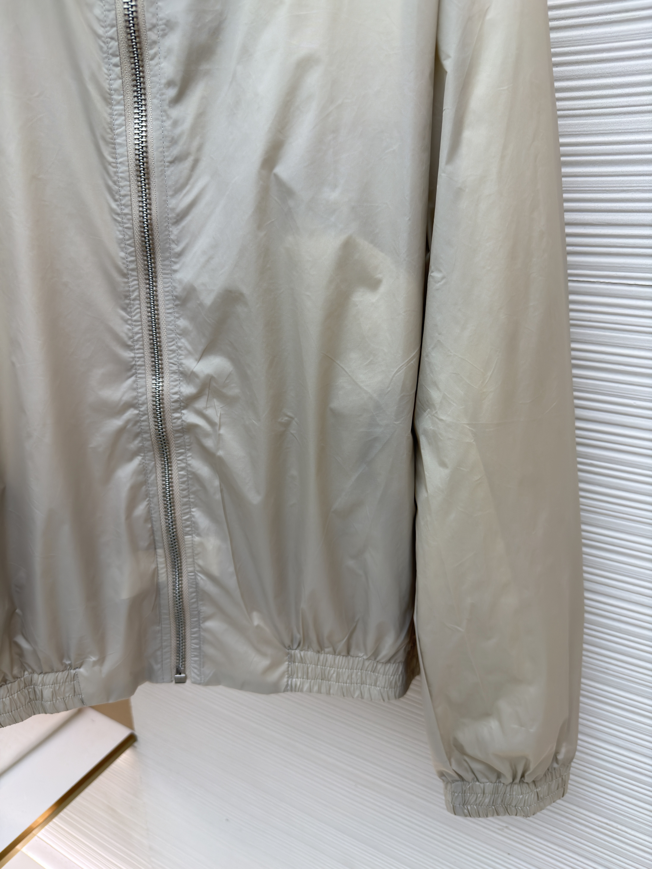 Acne Studios 徽标尼龙拉链夹克 外套 秋冬 长袖 杏色 B5
