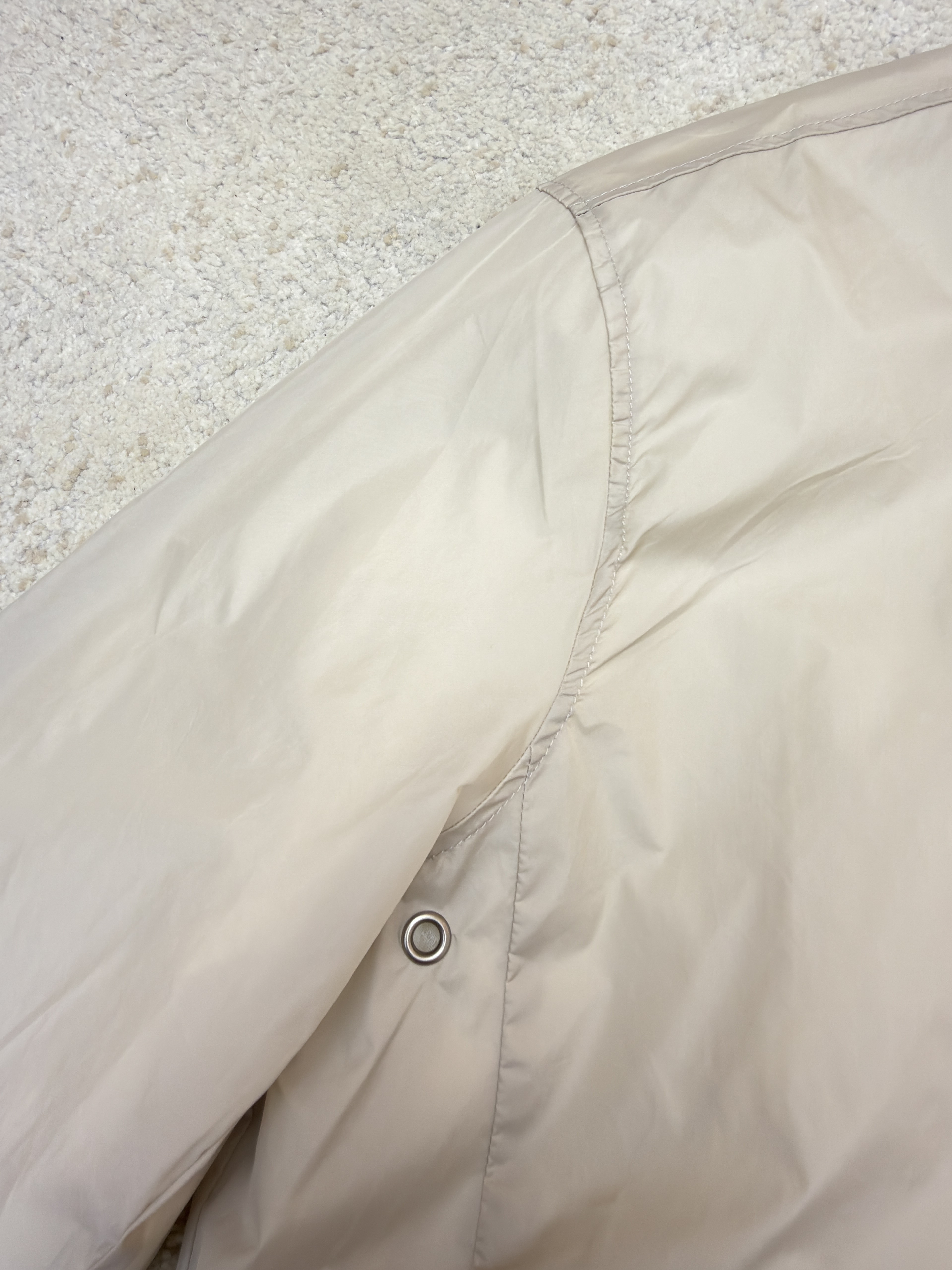Acne Studios 徽标尼龙拉链夹克 外套 秋冬 长袖 杏色 B5