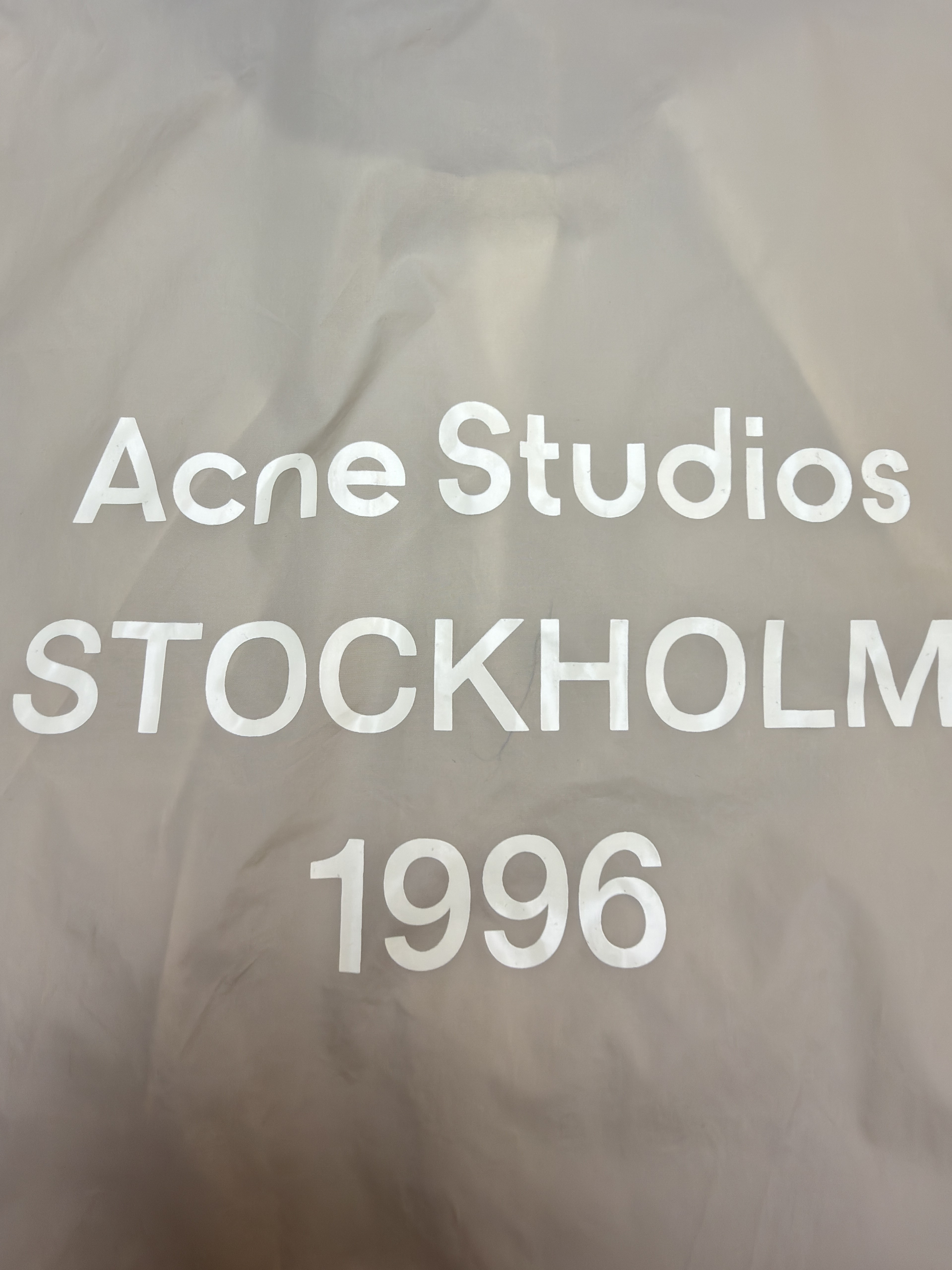 Acne Studios 徽标尼龙拉链夹克 外套 秋冬 长袖 杏色 B5