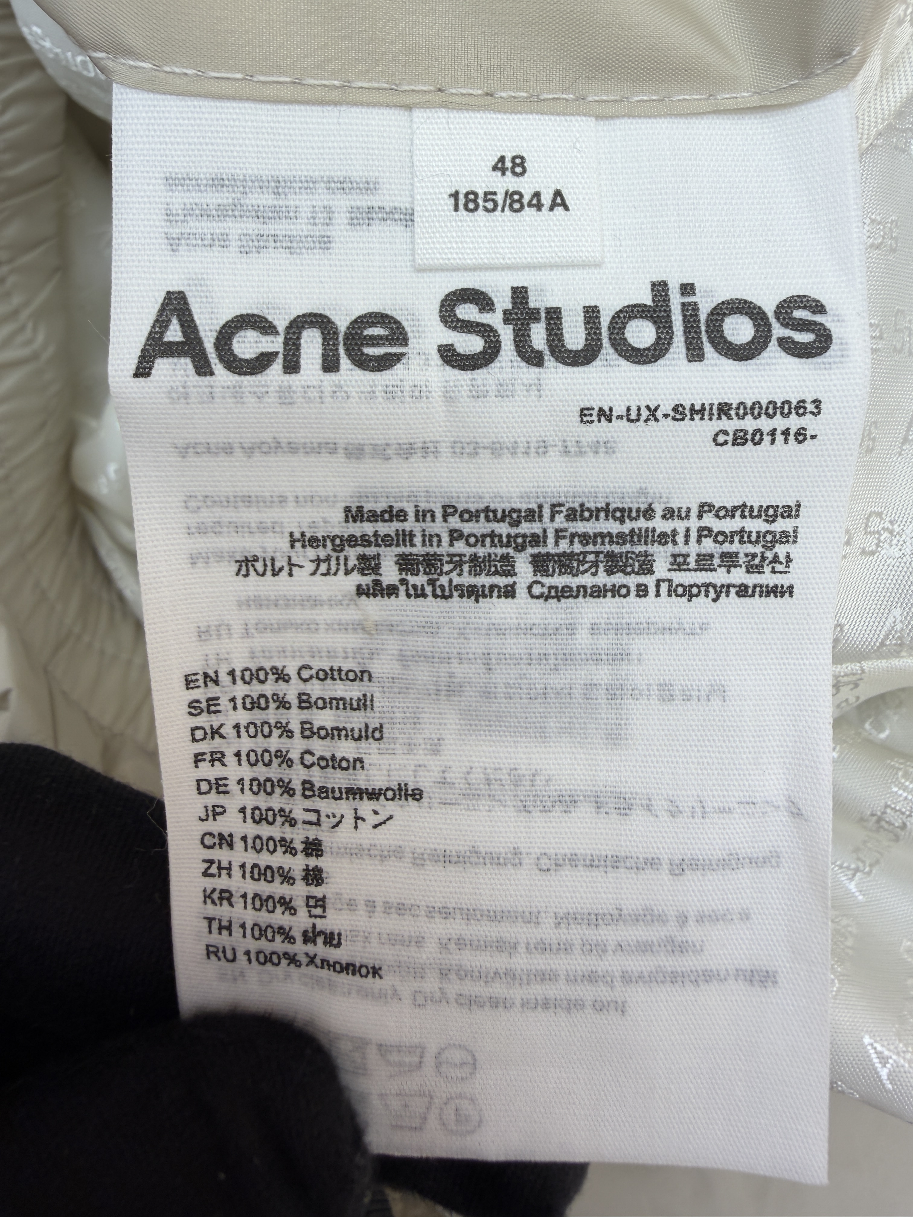 Acne Studios 徽标尼龙拉链夹克 外套 秋冬 长袖 杏色 B5