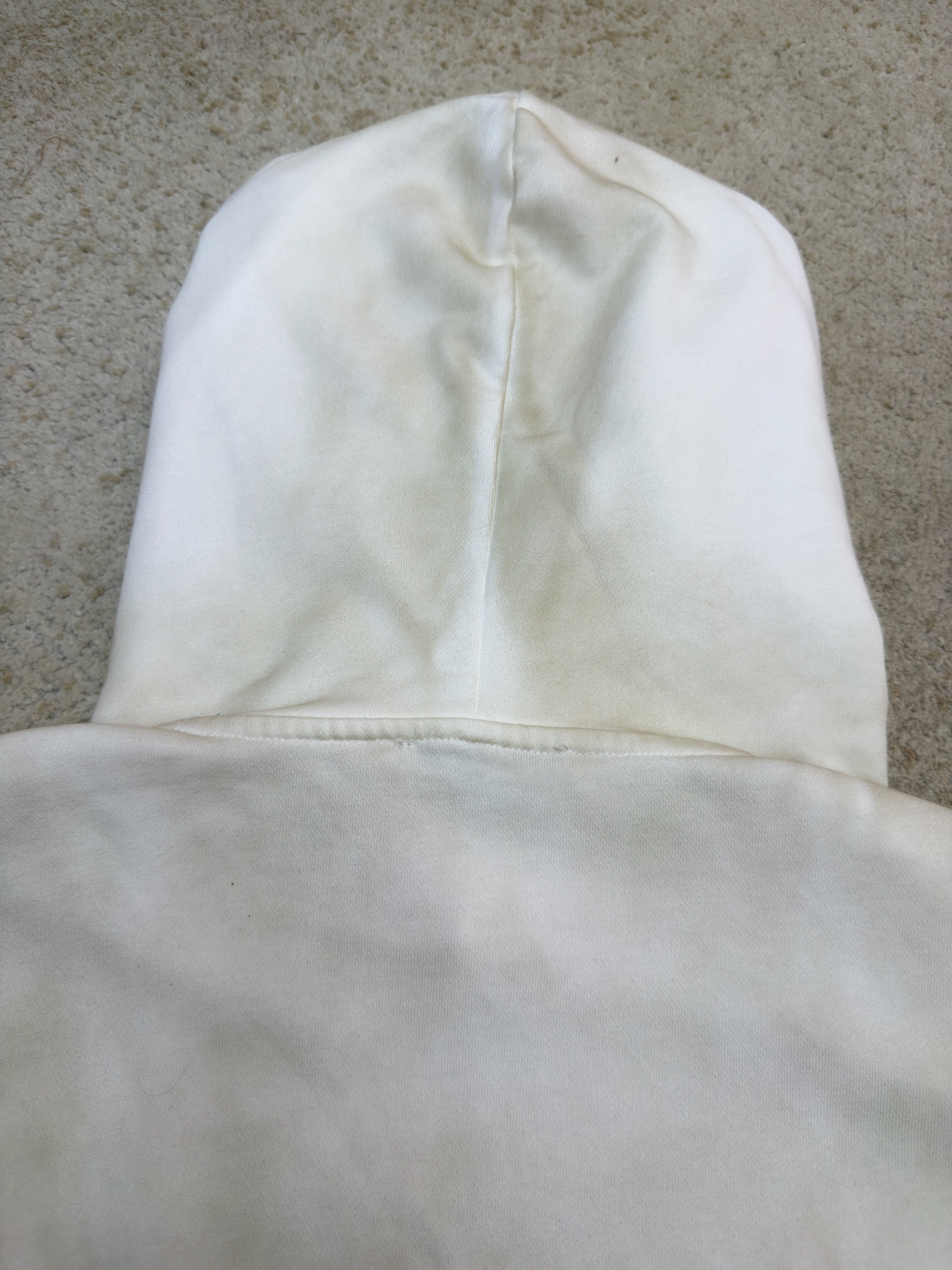 Acne Studios 喷绘做旧徽标连帽卫衣 连帽衫 外套 长袖 白色 B0