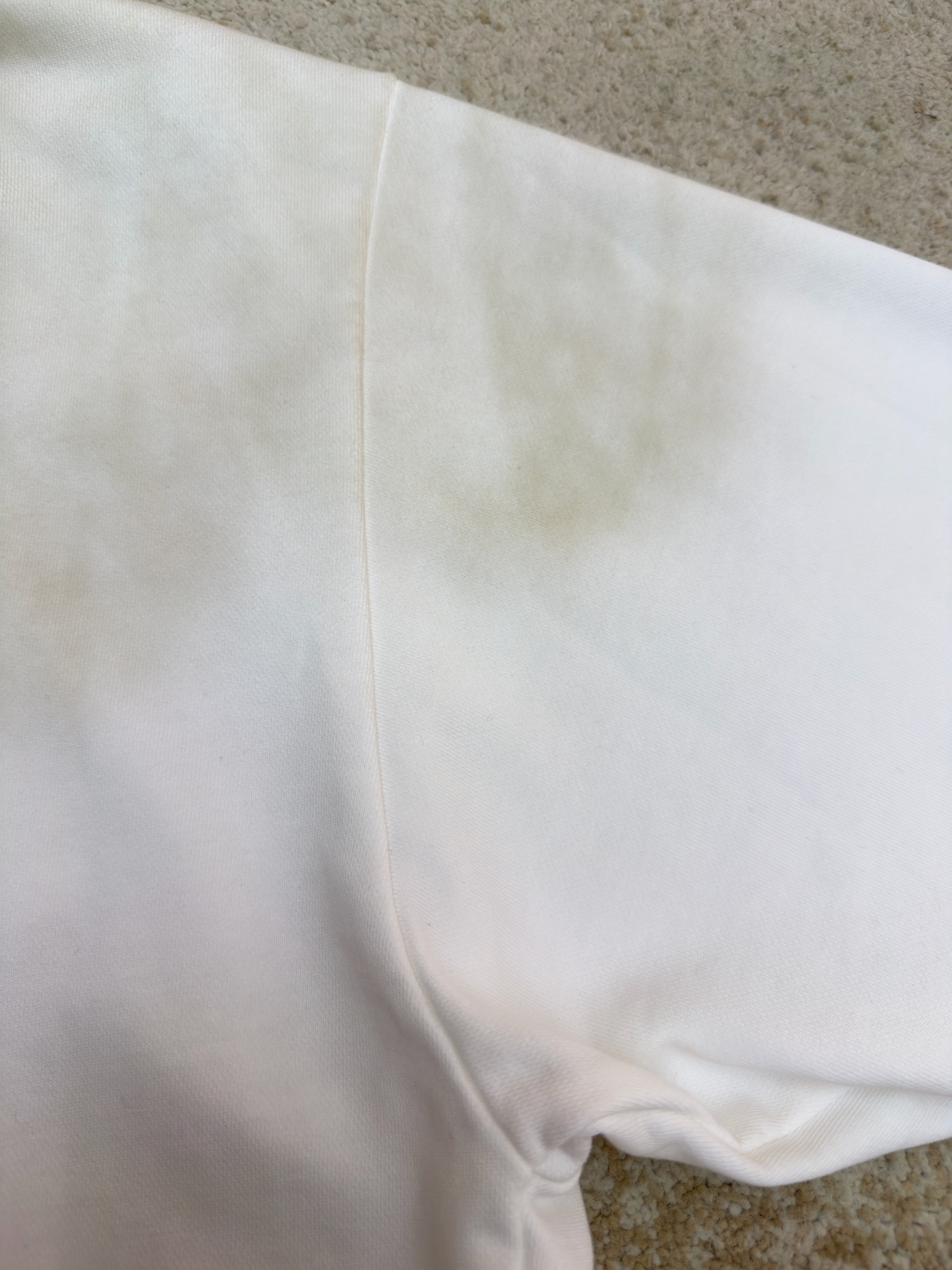 Acne Studios 喷绘做旧徽标连帽卫衣 连帽衫 外套 长袖 白色 B0