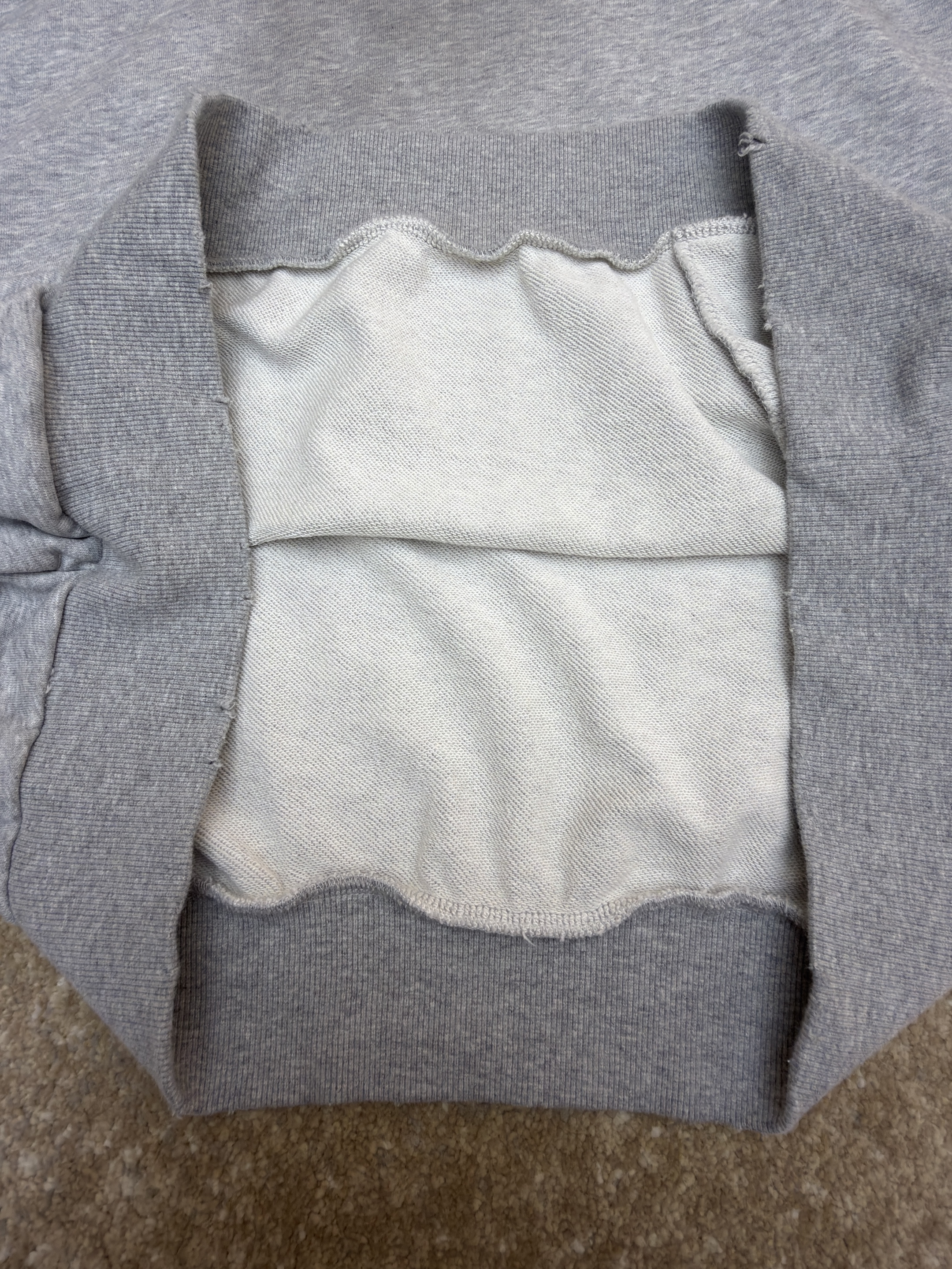 Acne Studios 喷绘做旧徽标连帽卫衣 连帽衫 外套 长袖 灰色 B0