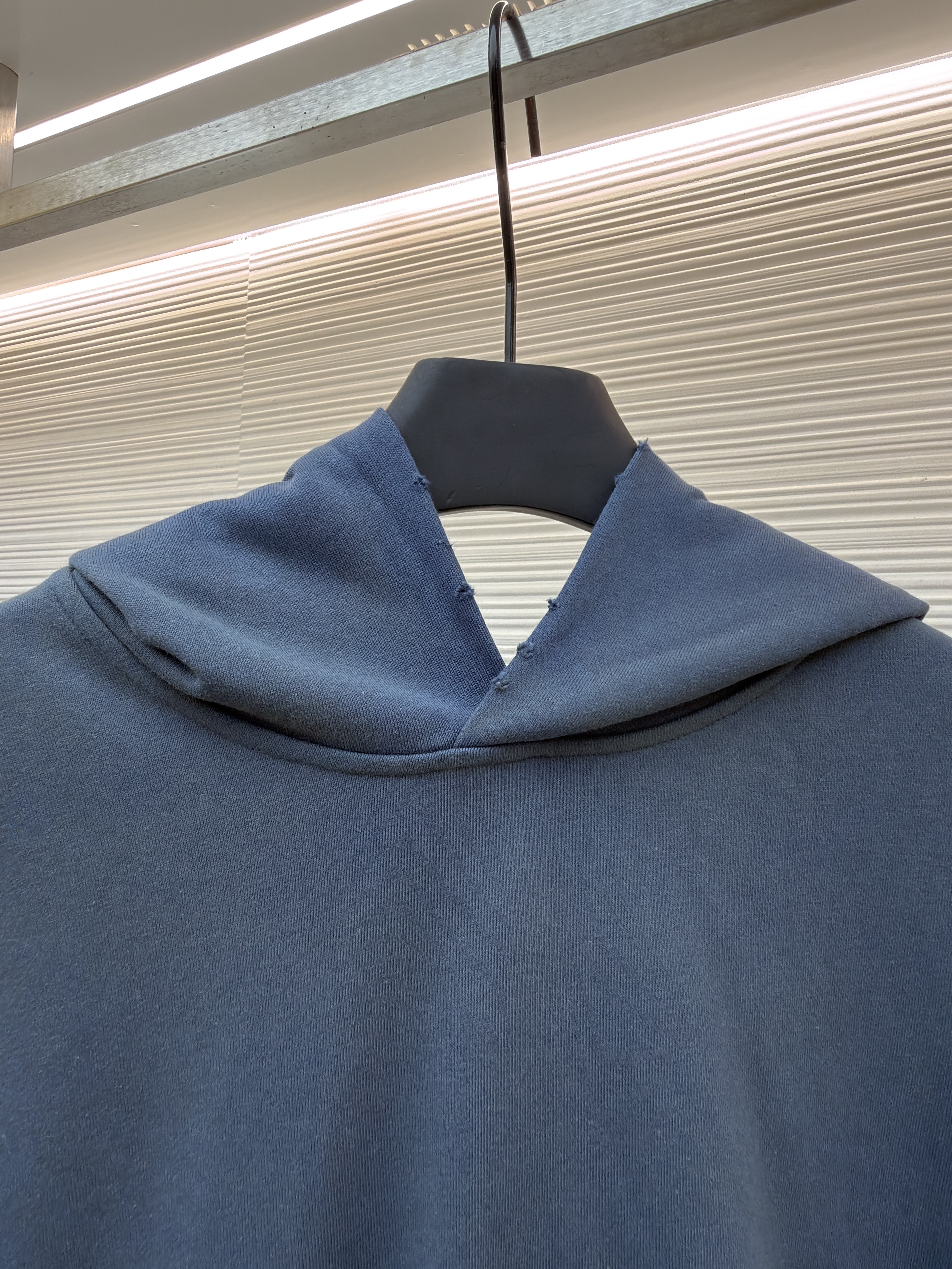 Acne Studios 喷绘做旧徽标连帽卫衣 连帽衫 外套 长袖 蓝色 B0