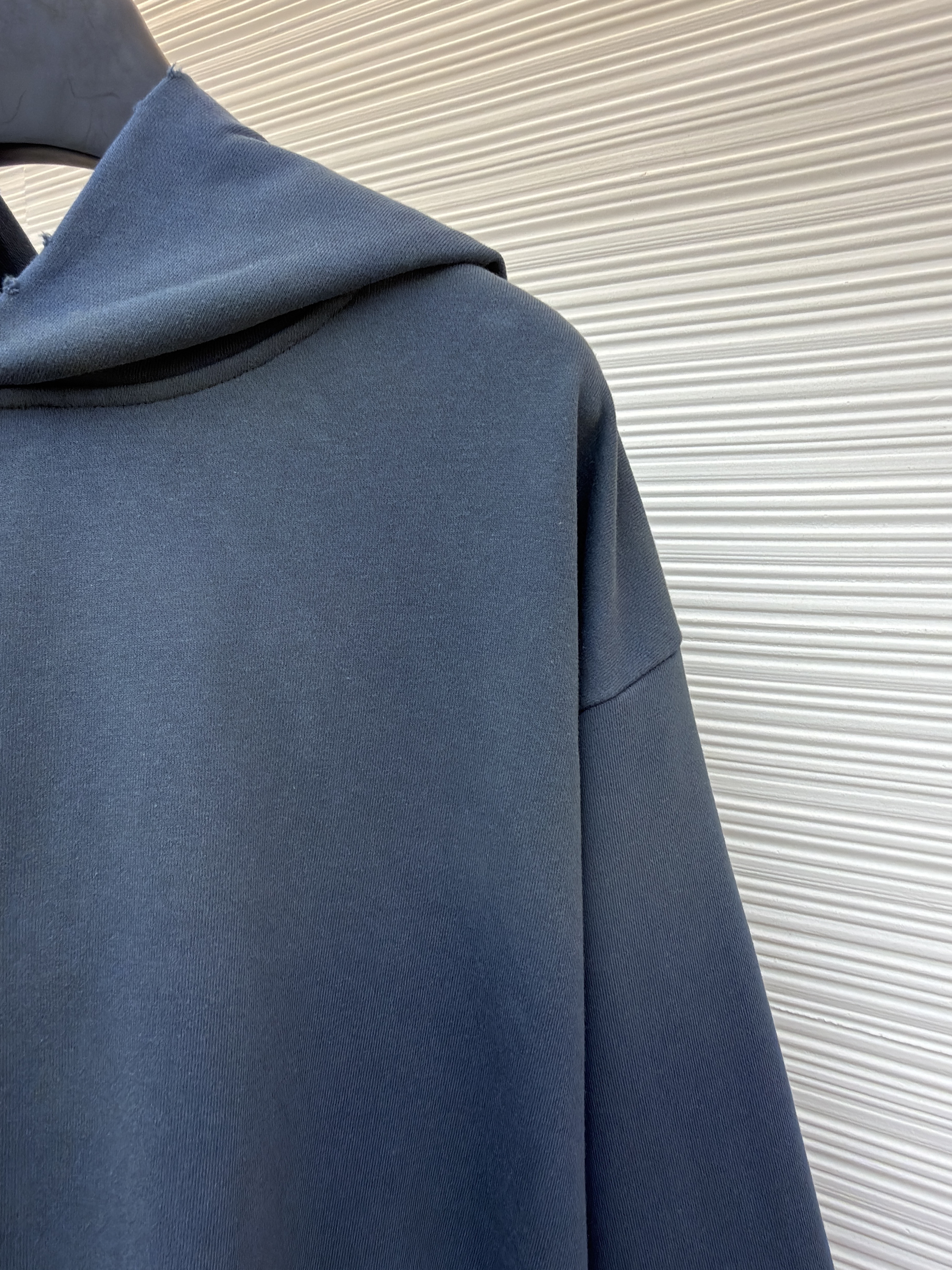 Acne Studios 喷绘做旧徽标连帽卫衣 连帽衫 外套 长袖 蓝色 B0