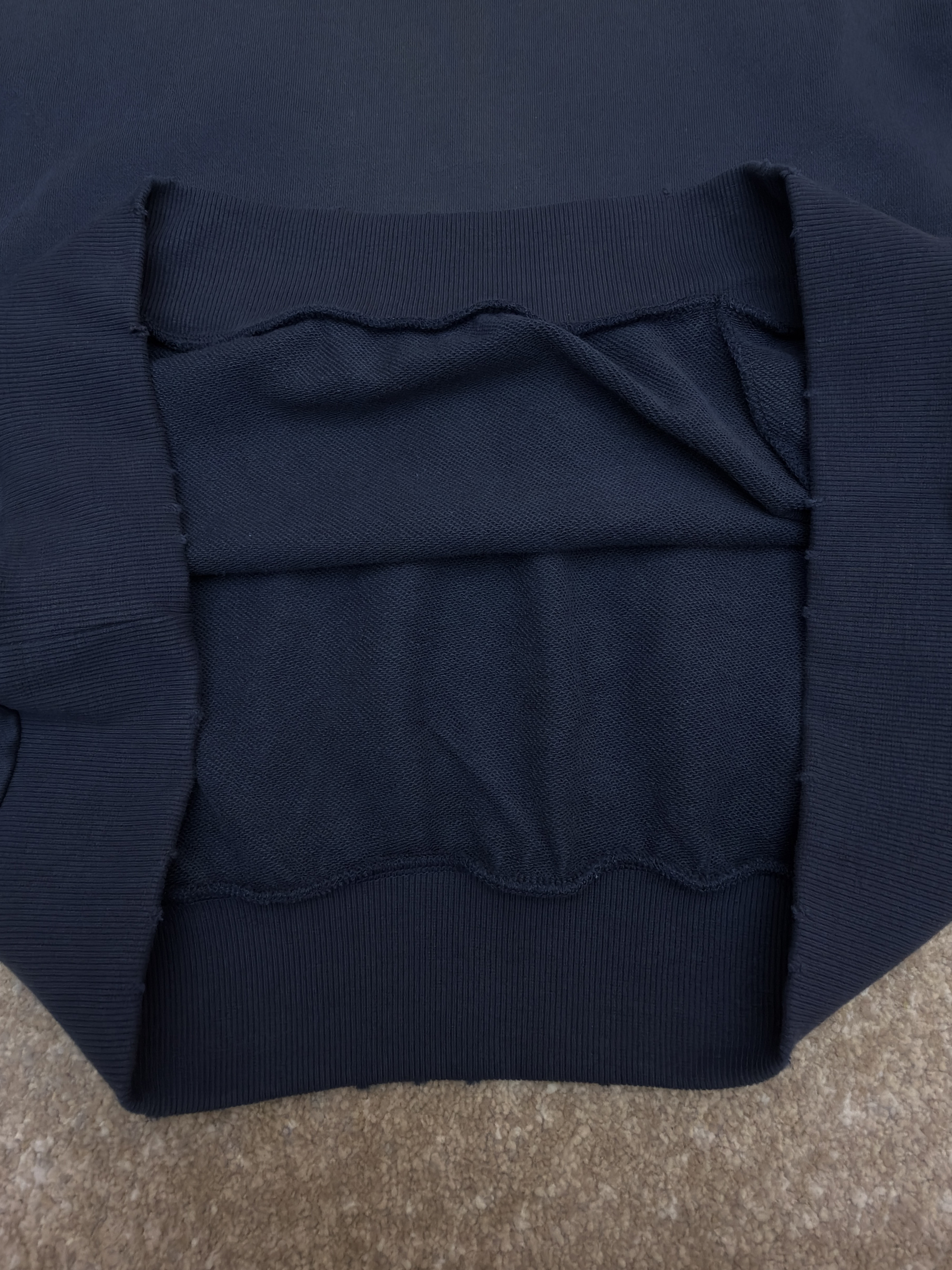 Acne Studios 喷绘做旧徽标连帽卫衣 连帽衫 外套 长袖 蓝色 B0