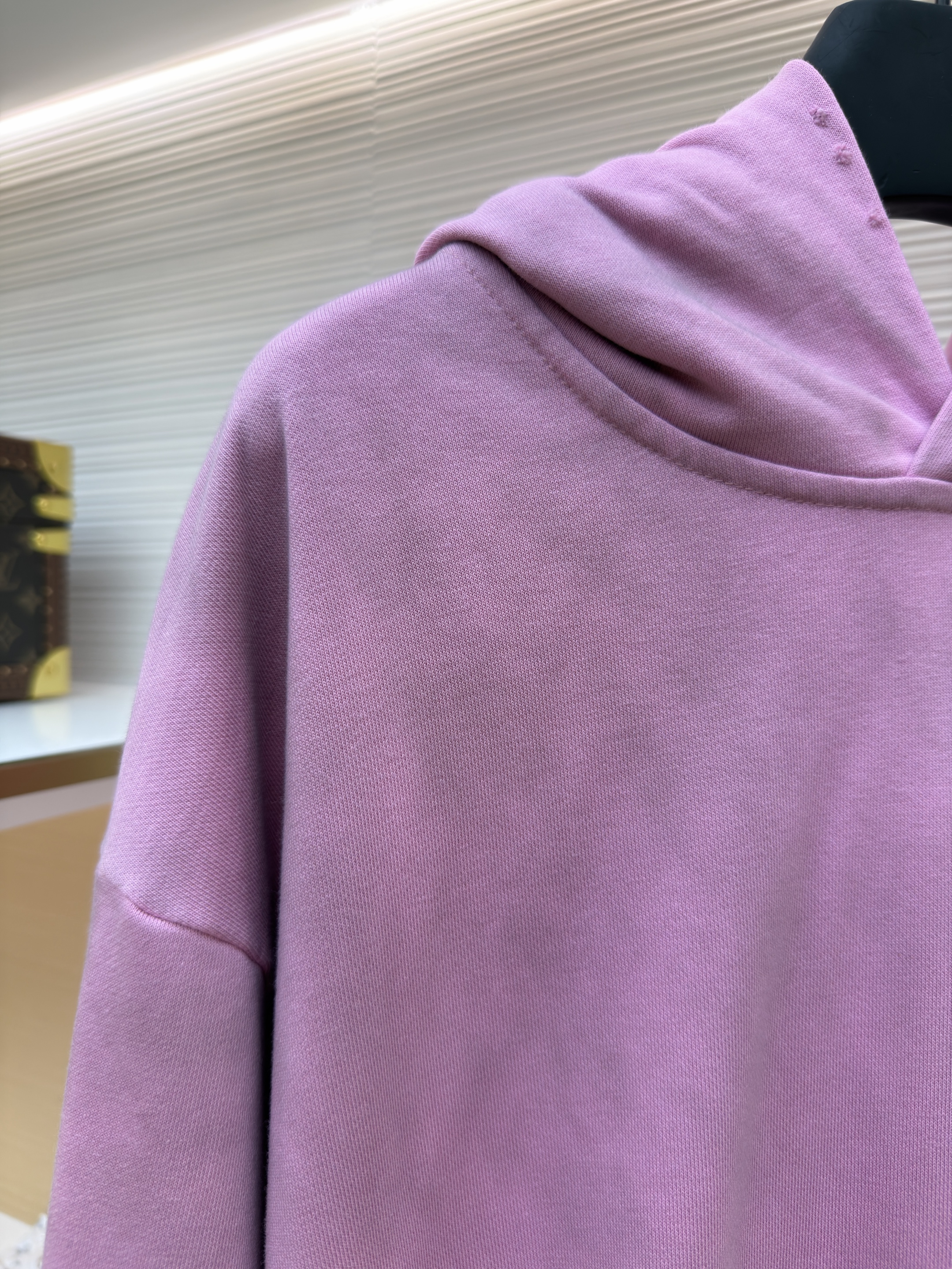 Acne Studios 喷绘做旧徽标连帽卫衣 连帽衫 外套 长袖 粉色 B0