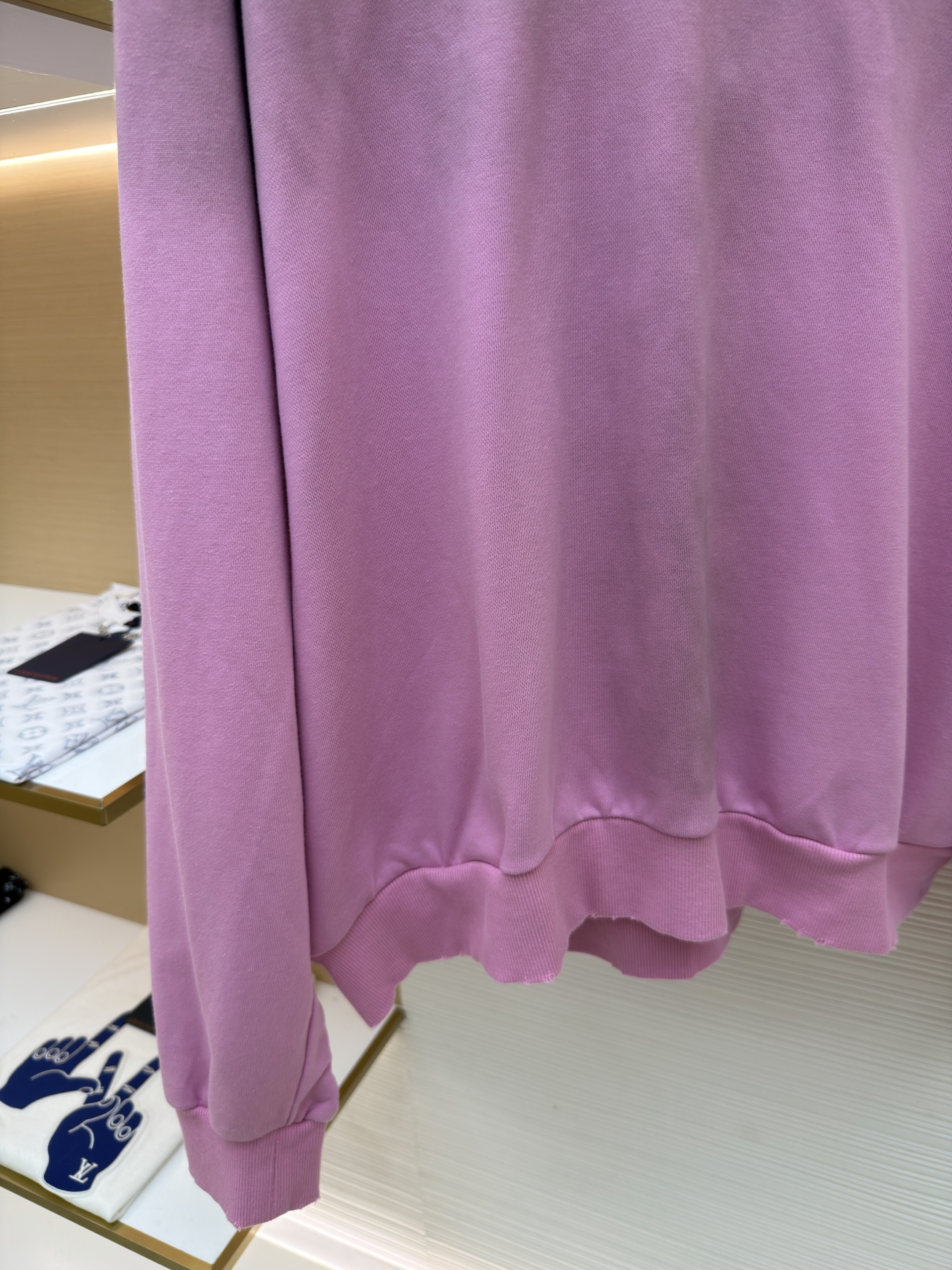 Acne Studios 喷绘做旧徽标连帽卫衣 连帽衫 外套 长袖 粉色 B0