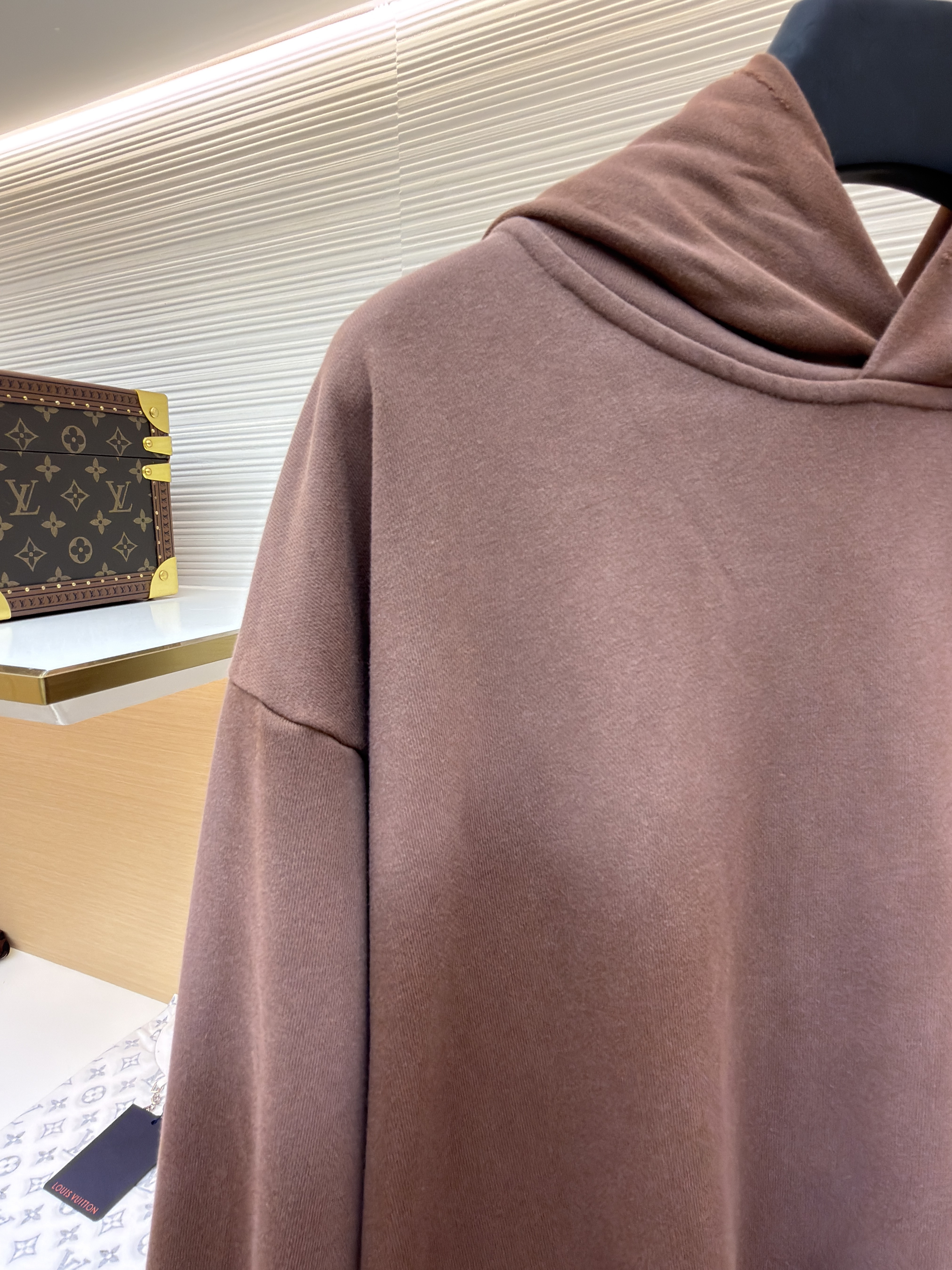 Acne Studios 喷绘做旧徽标连帽卫衣 连帽衫 外套 长袖 棕色 B0