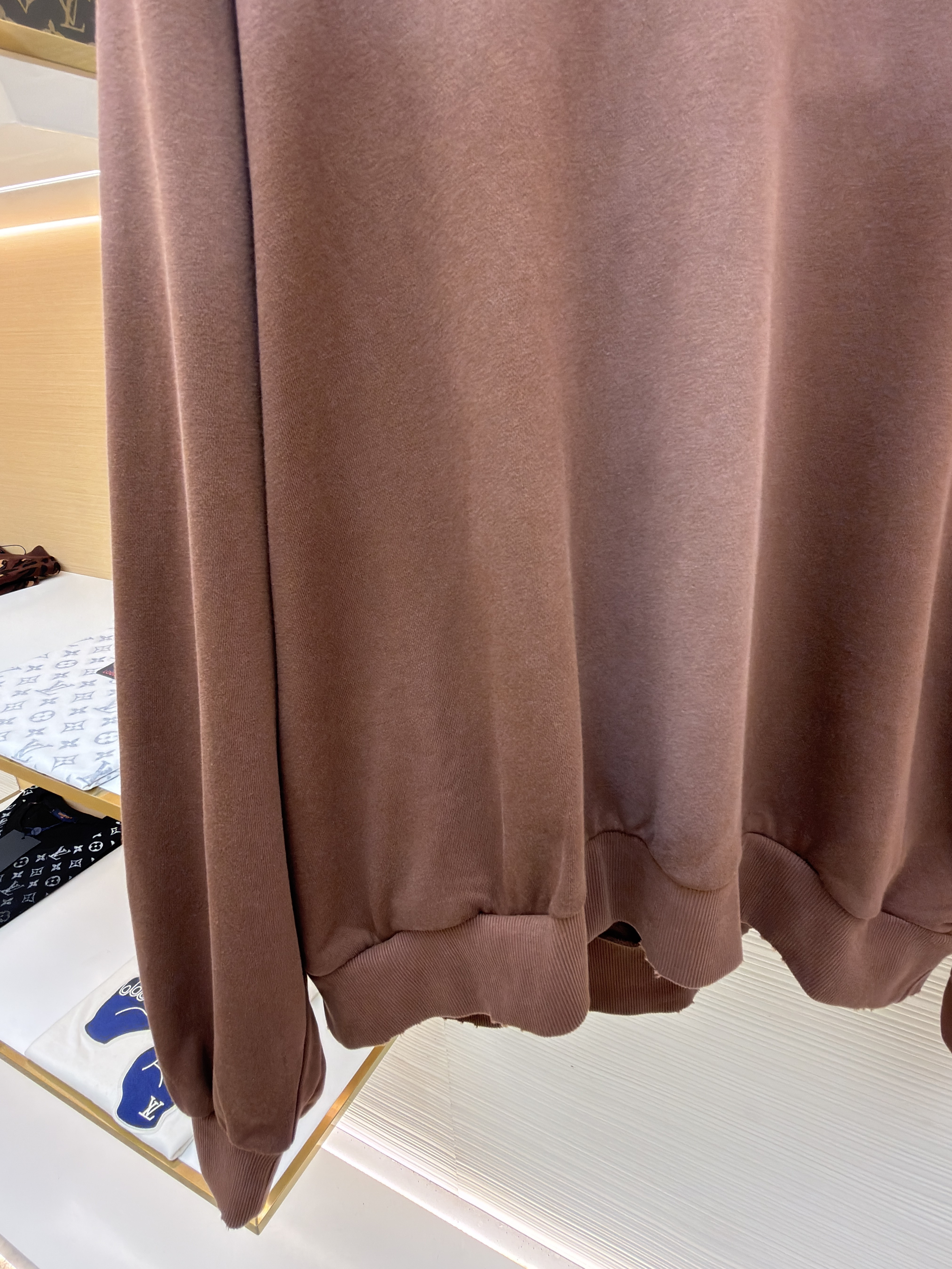 Acne Studios 喷绘做旧徽标连帽卫衣 连帽衫 外套 长袖 棕色 B0