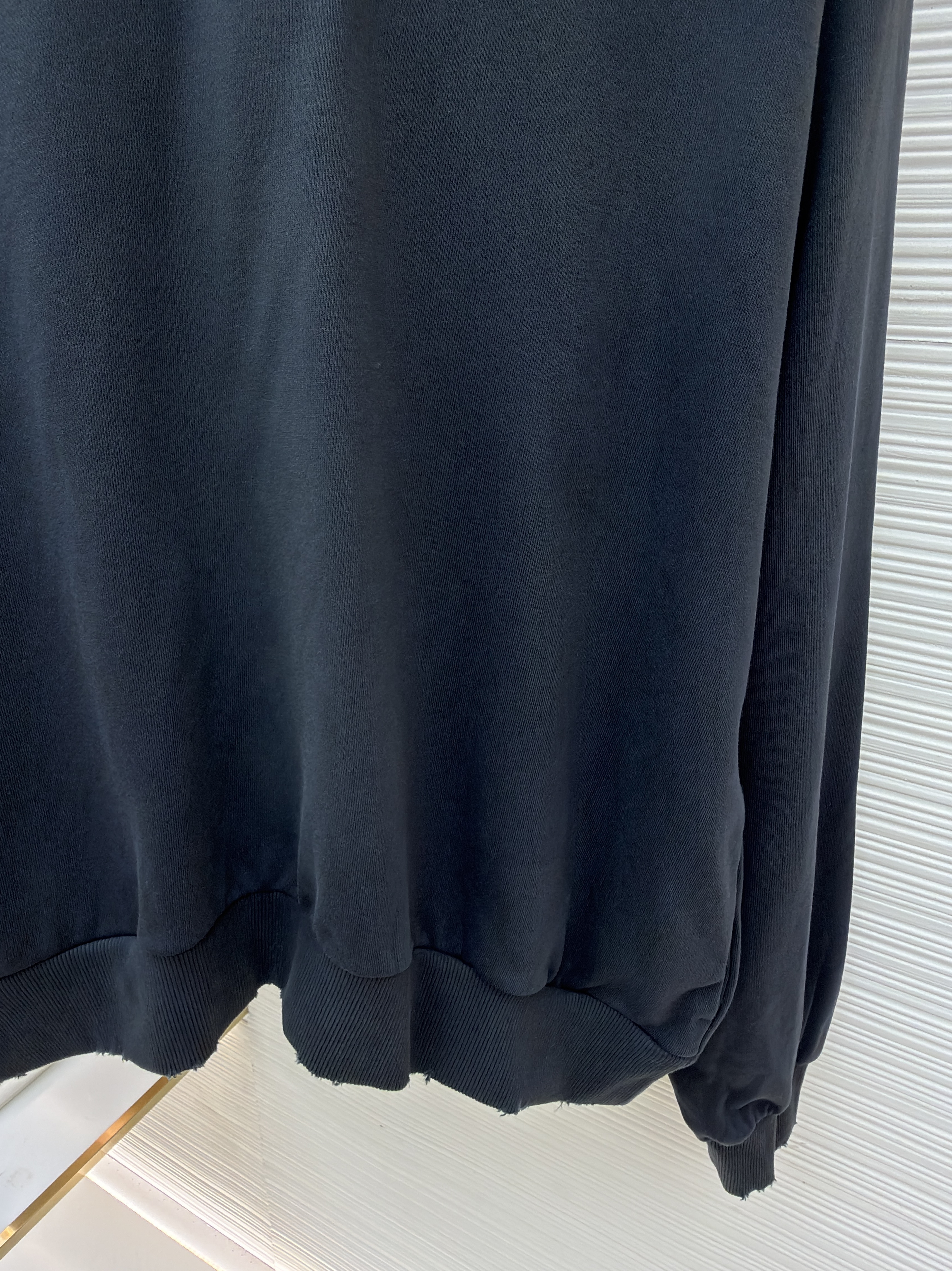 Acne Studios 喷绘做旧徽标连帽卫衣 连帽衫 外套 长袖 黑色 B0