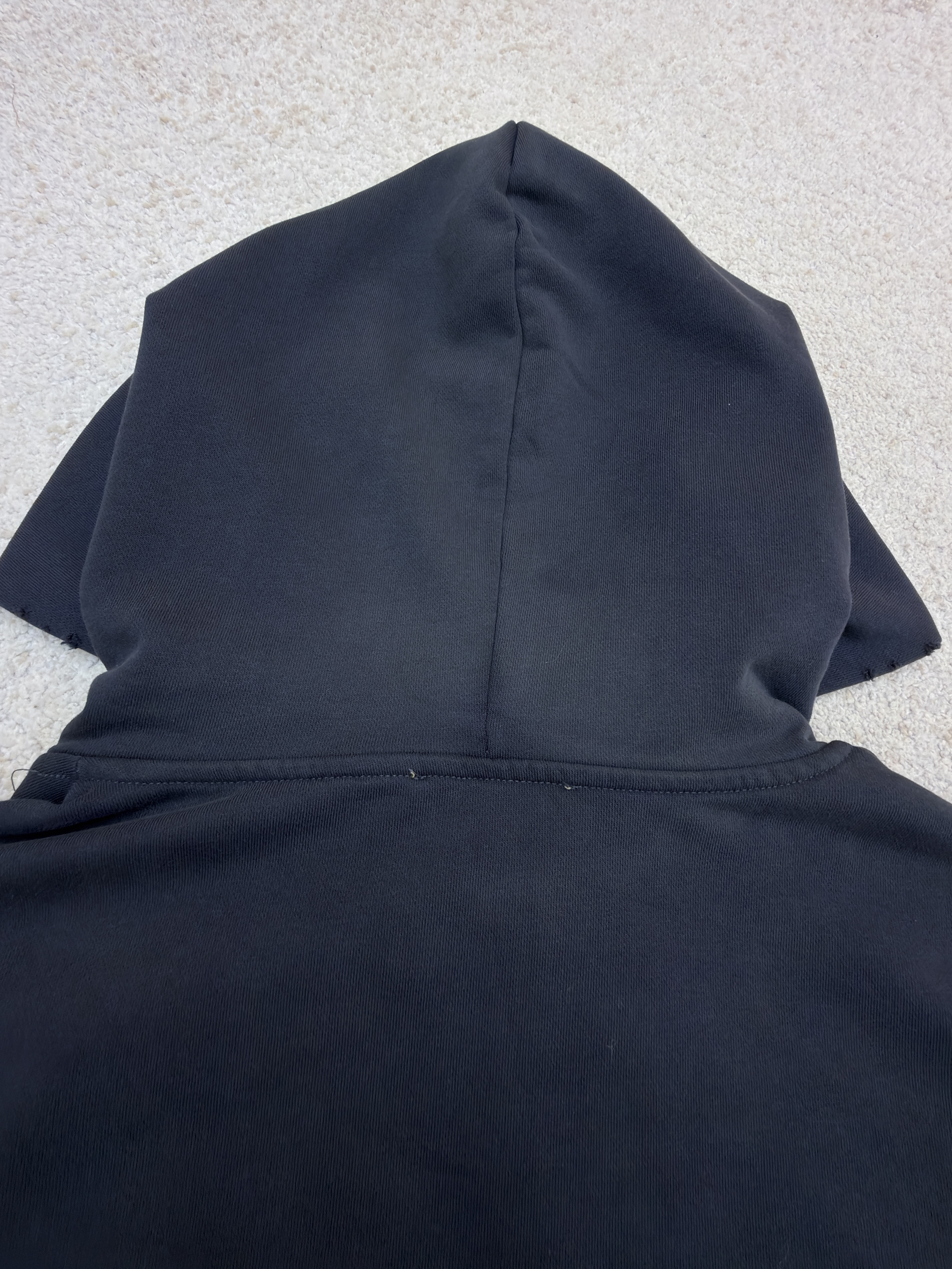 Acne Studios 喷绘做旧徽标连帽卫衣 连帽衫 外套 长袖 黑色 B0
