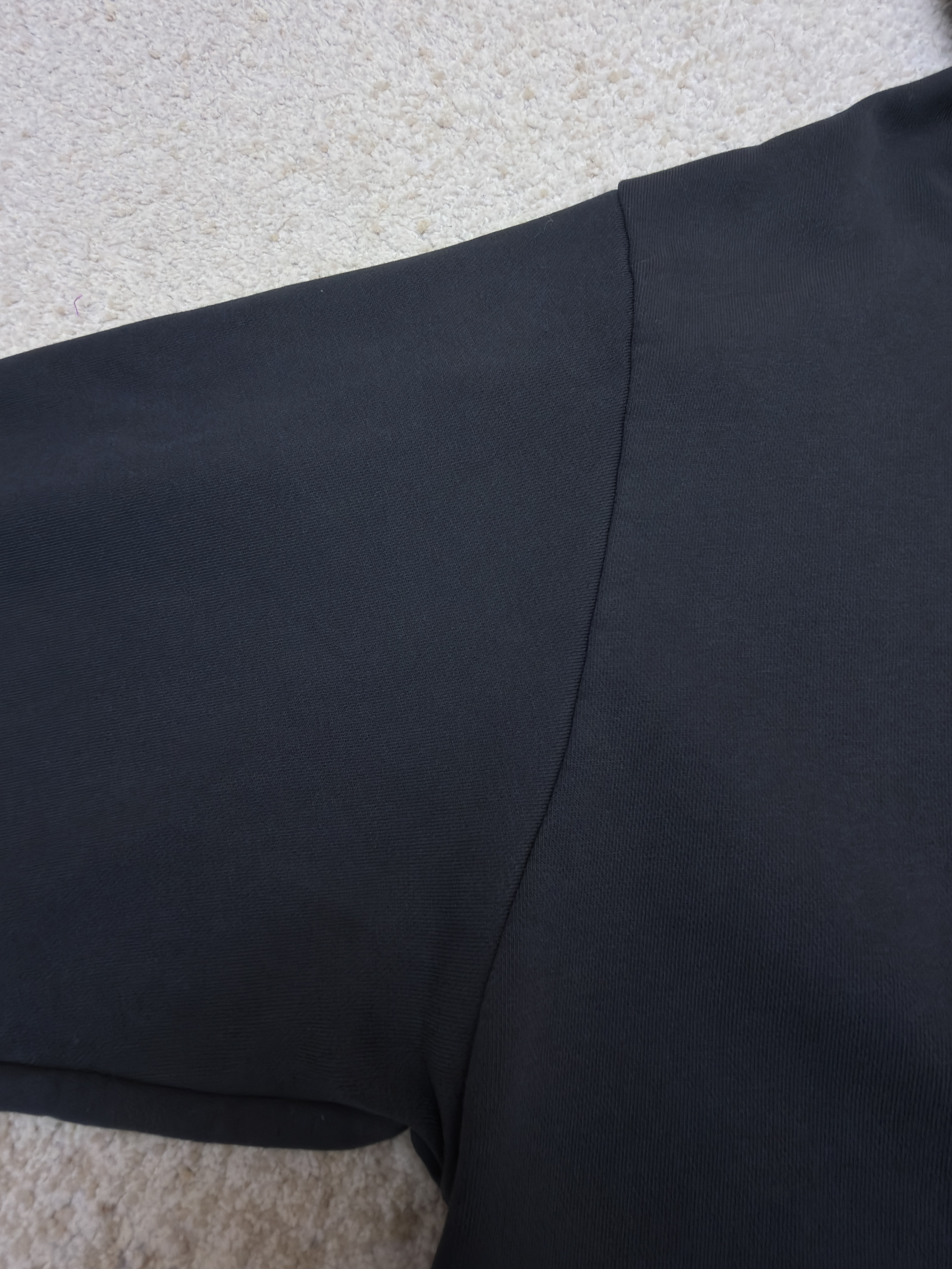 Acne Studios 喷绘做旧徽标连帽卫衣 连帽衫 外套 长袖 黑色 B0