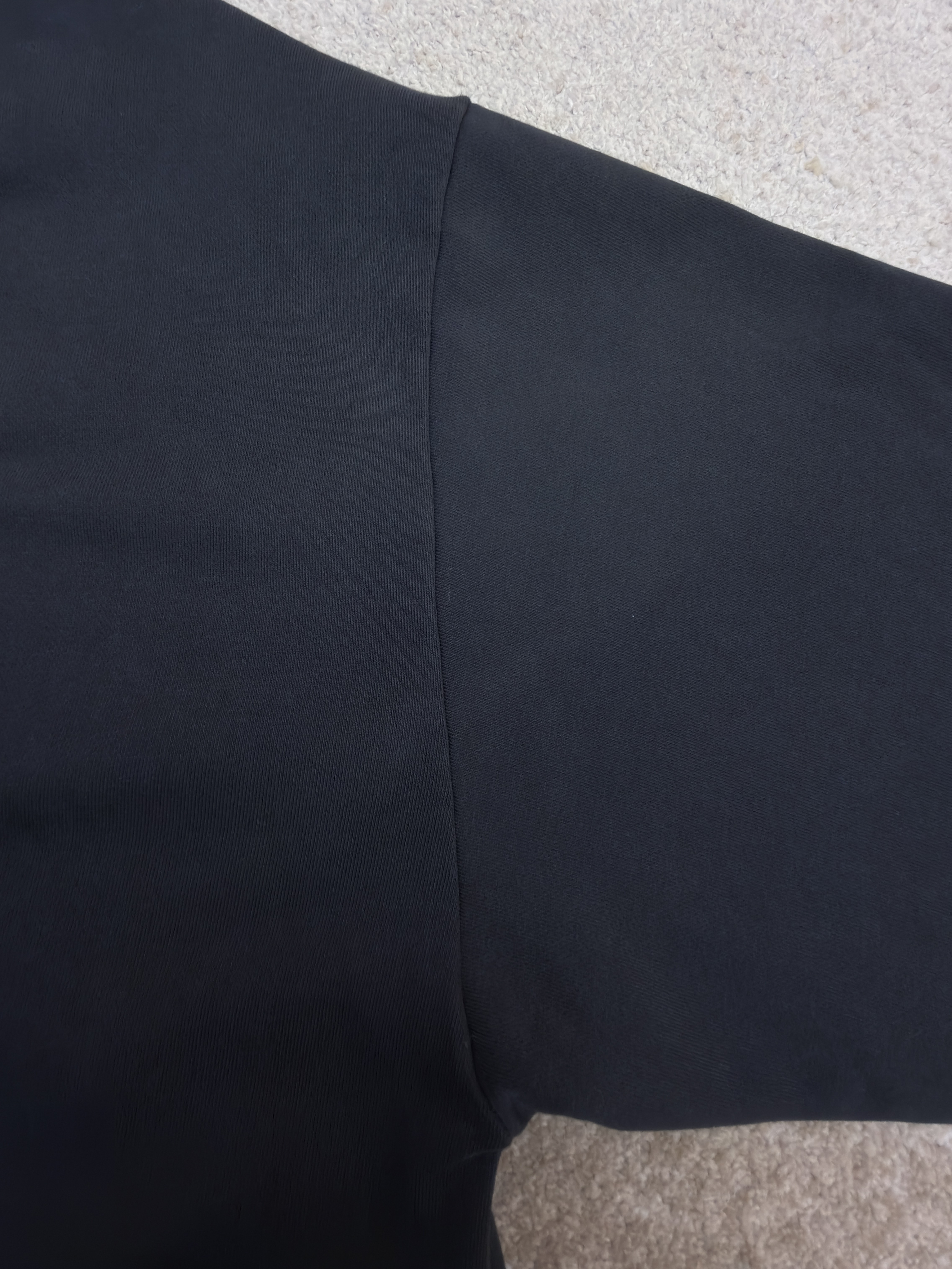 Acne Studios 喷绘做旧徽标连帽卫衣 连帽衫 外套 长袖 黑色 B0