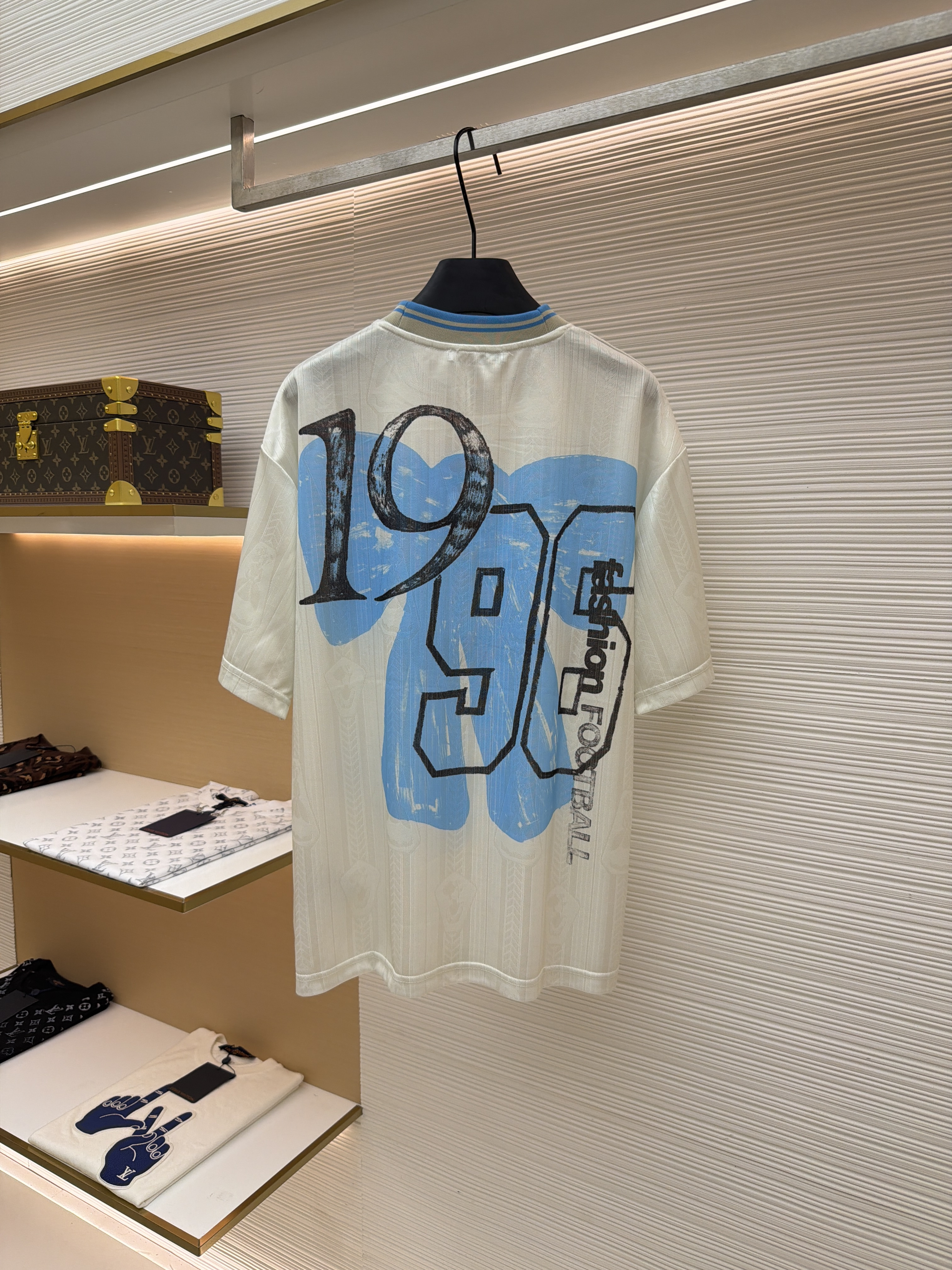 Acne Studios 足球胶囊系列 蝴蝶结徽标球衣 T恤 短袖 白色 A0 CL0458-8