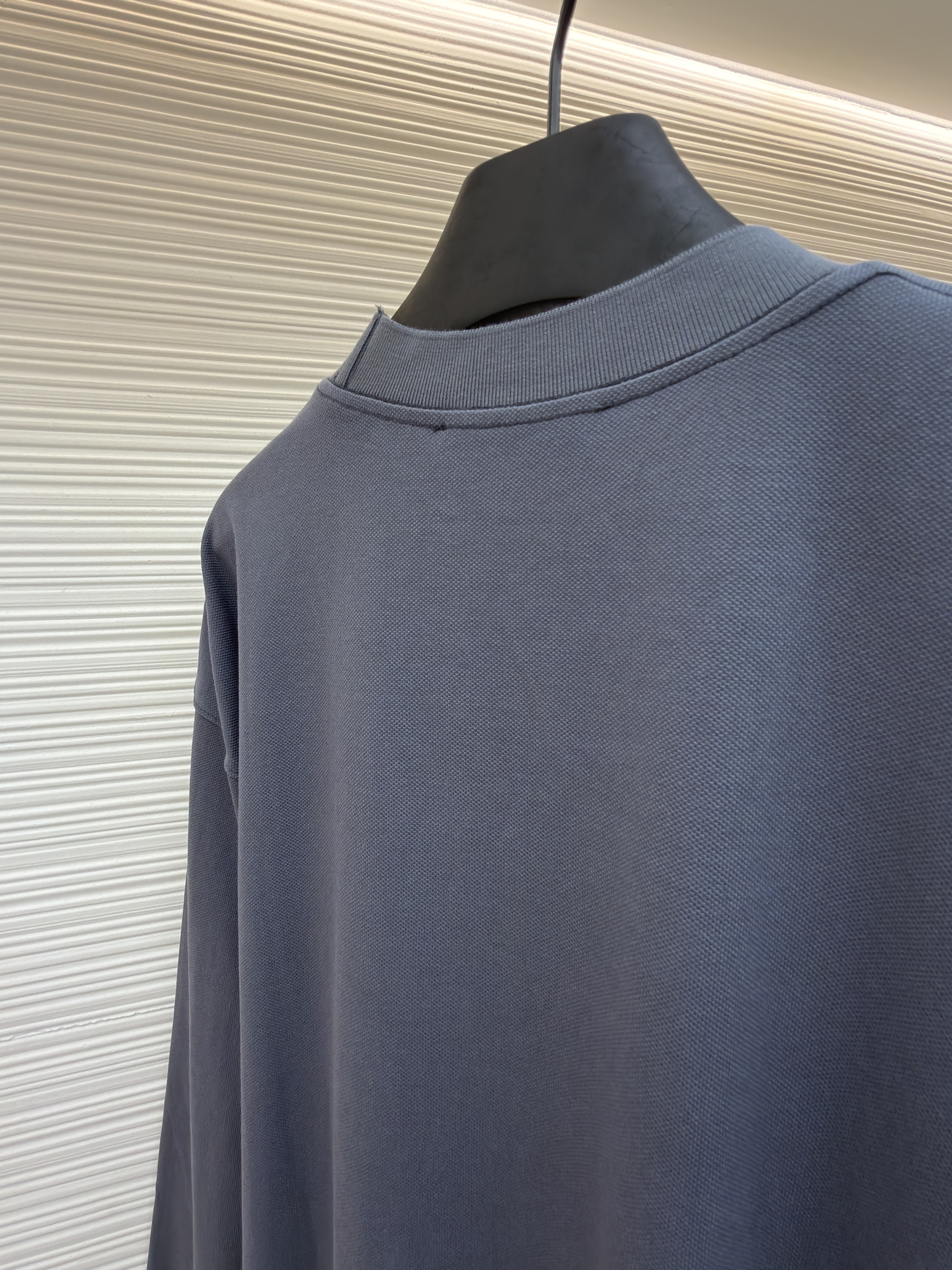 Acne Studios 刺绣徽标圆领T恤 打底衫 长袖 蓝色 A5 