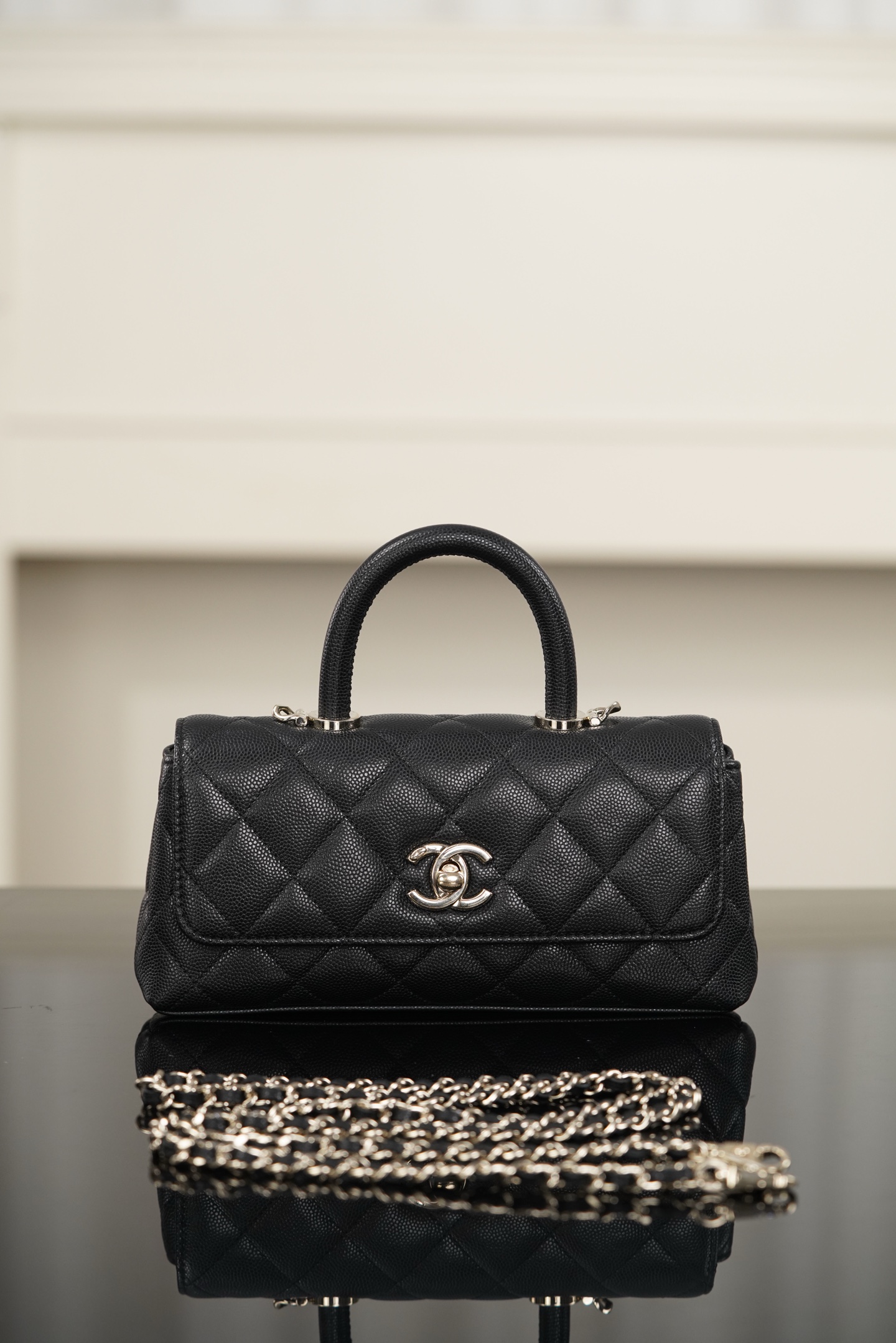 mini法棍CHANEL 26A 𝐂𝐨𝐜𝐨 𝐡𝐚𝐧𝐝𝐥𝐞--Shoulder bag- (Black ) A5-AP5285-B05061-94305
