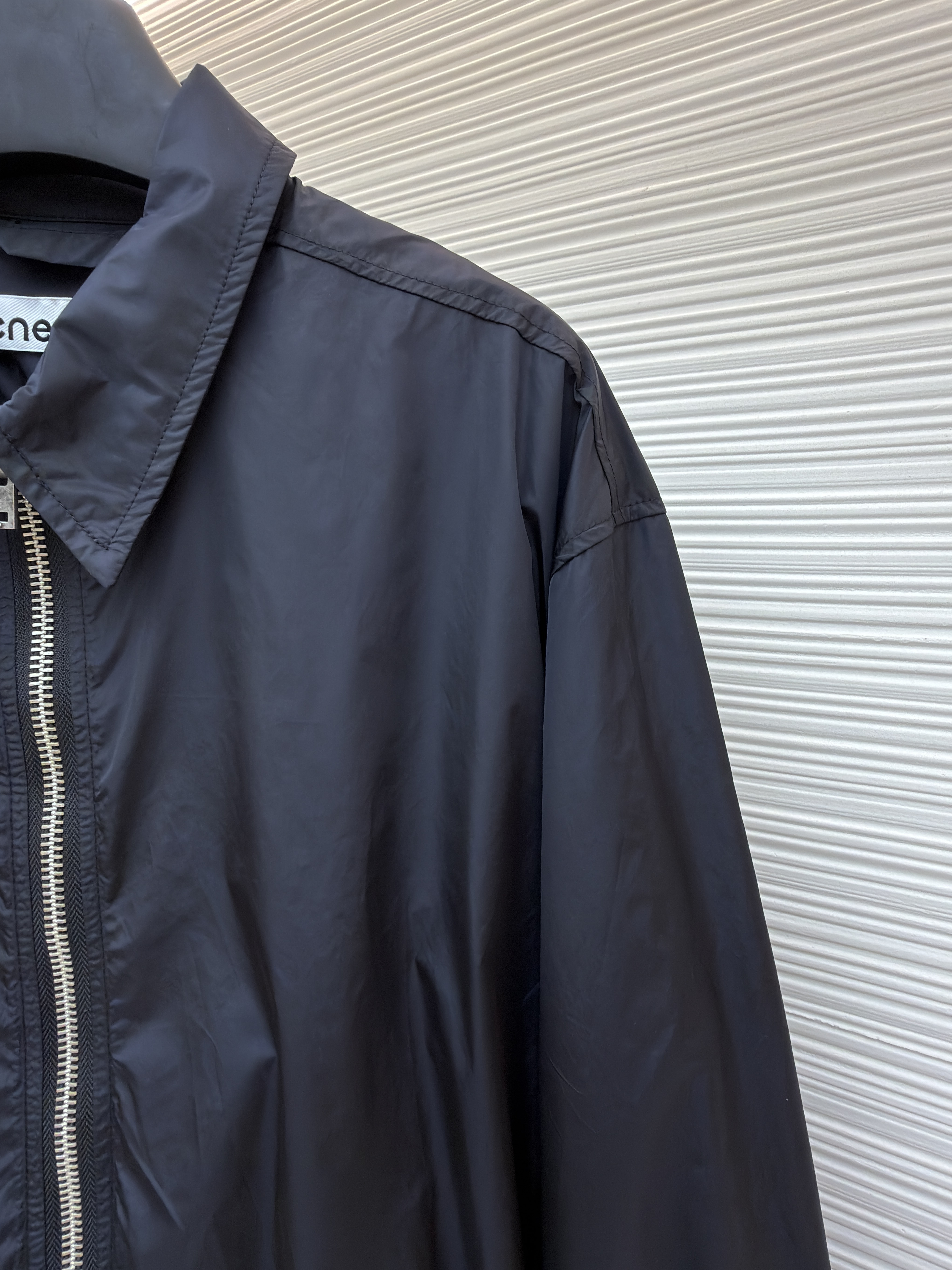Acne Studios 徽标尼龙拉链夹克 外套 秋冬 长袖 黑色 B5