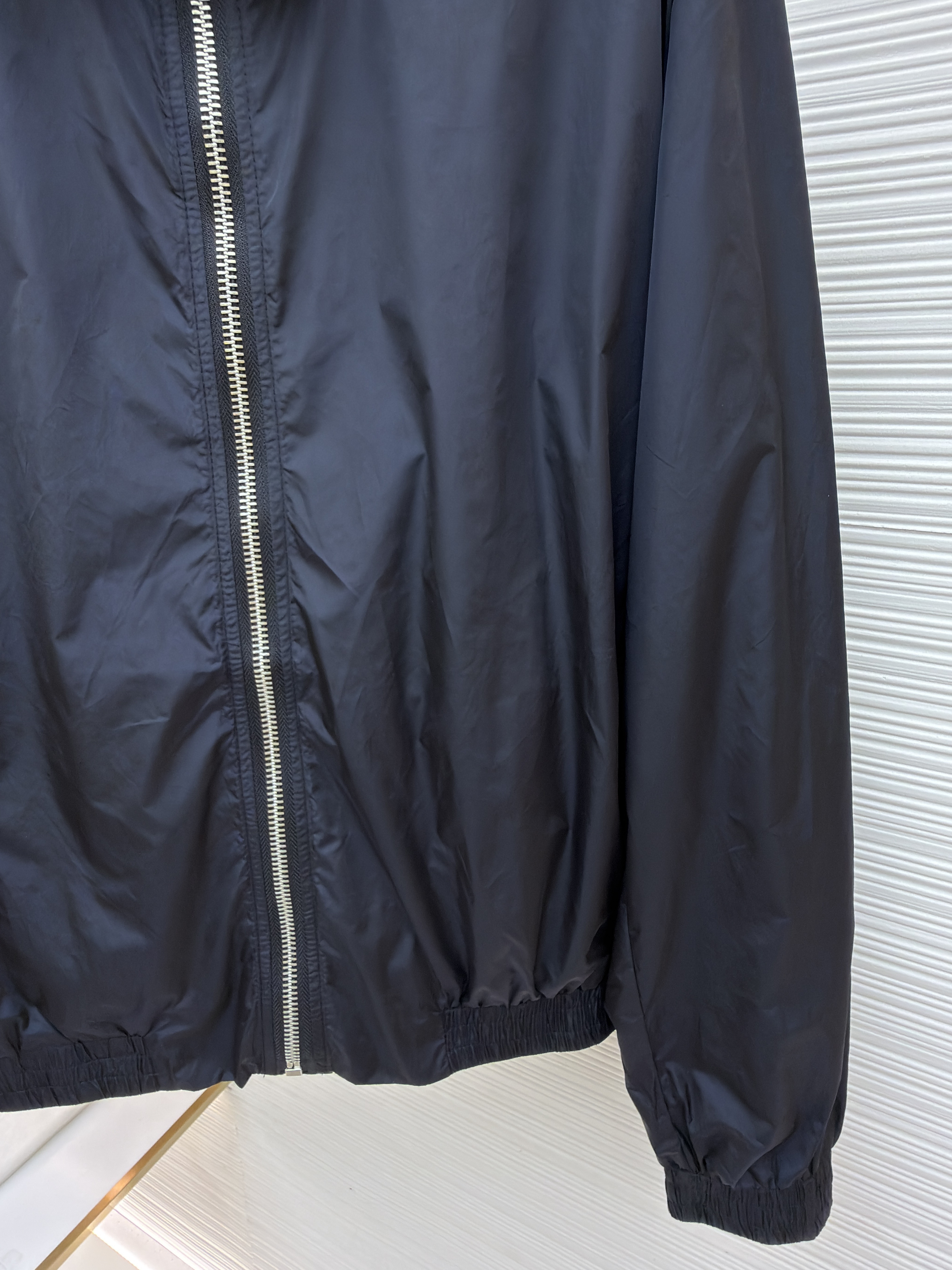 Acne Studios 徽标尼龙拉链夹克 外套 秋冬 长袖 黑色 B5
