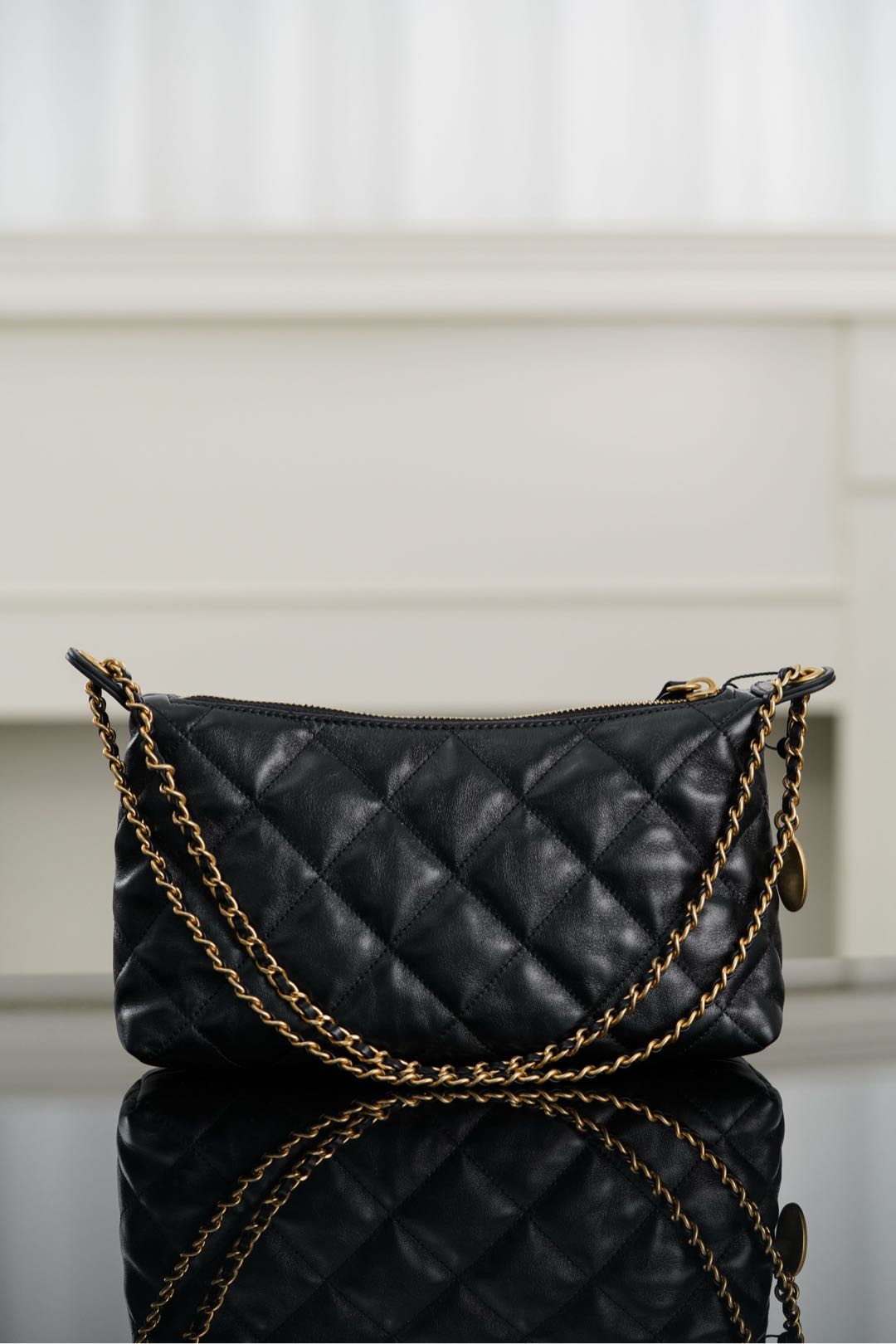 small手提饺子包 CHANEL 25s hobo -Handheld and shoulder bag- (Black ) A5-AS5528-B20294-94305