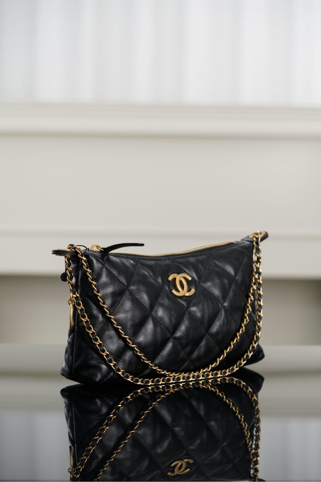 small手提饺子包 CHANEL 25s hobo -Handheld and shoulder bag- (Black ) A5-AS5528-B20294-94305