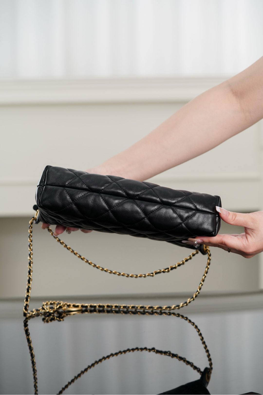 small手提饺子包 CHANEL 25s hobo -Handheld and shoulder bag- (Black ) A5-AS5528-B20294-94305