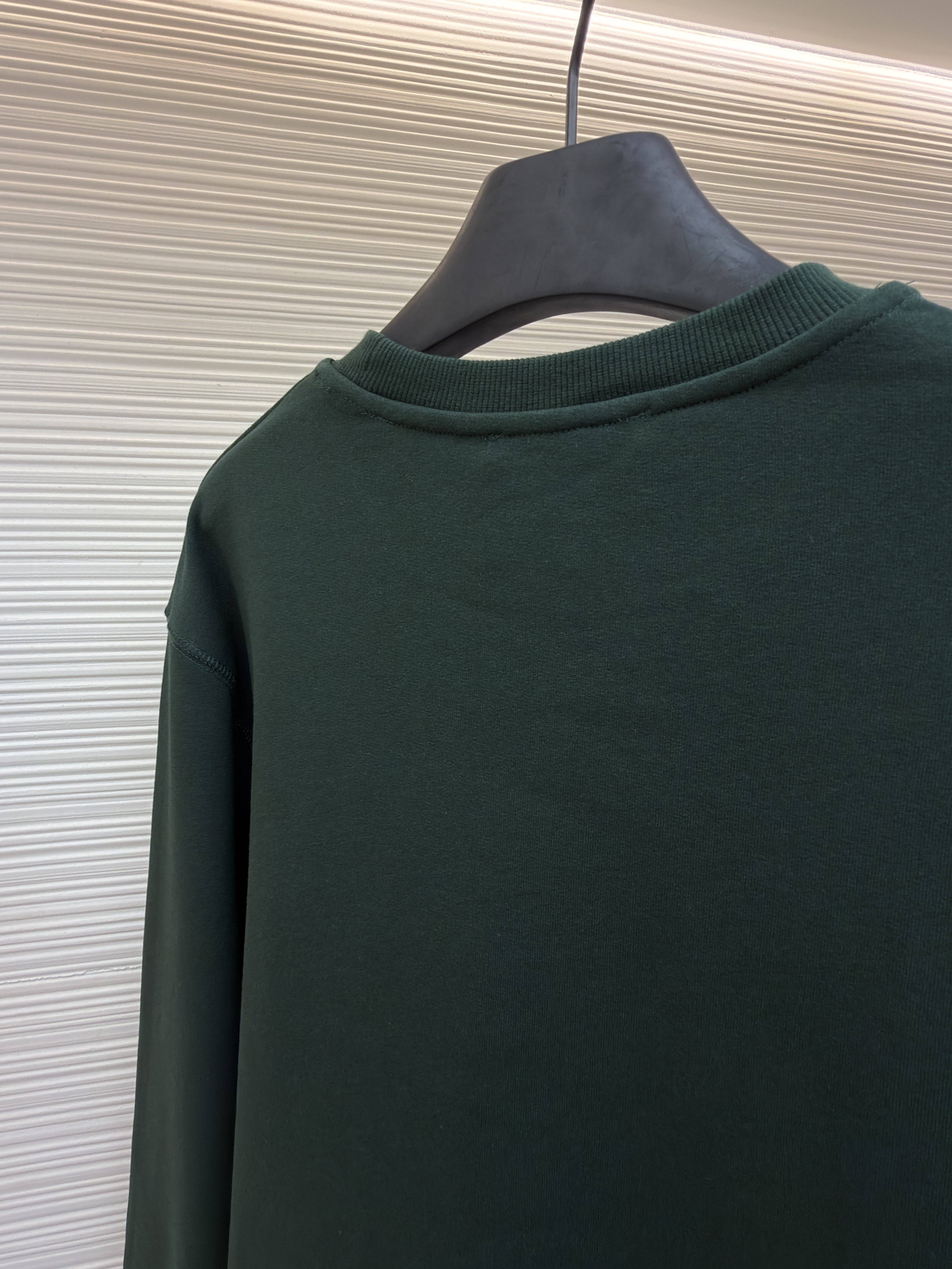 Acne Studios 字母刺绣徽标套头卫衣 外套 秋冬 长袖 绿色 B0