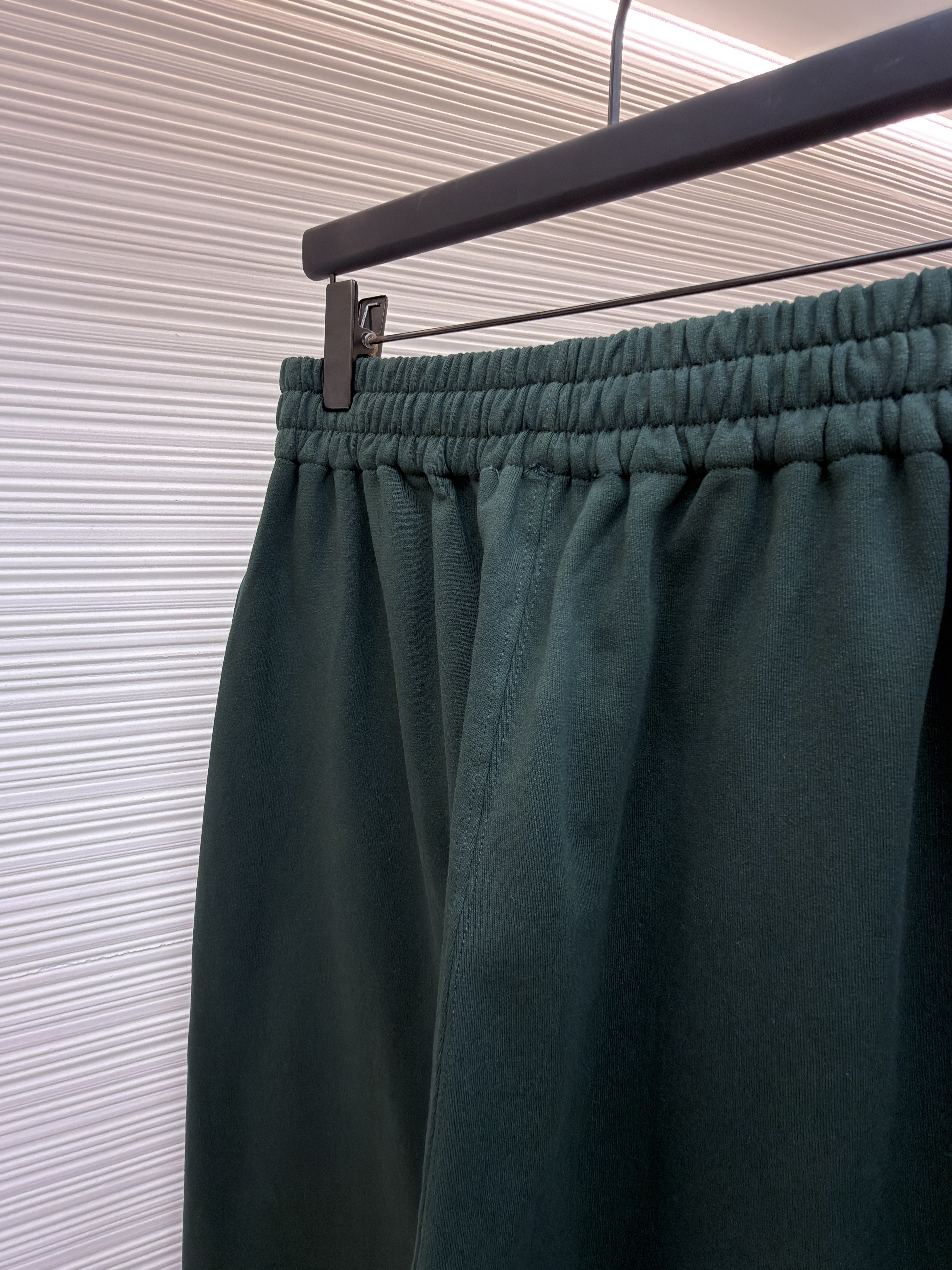 Acne Studios 花体徽标抓绒运动裤 卫裤 休闲裤 长裤 裤子 绿色 B0