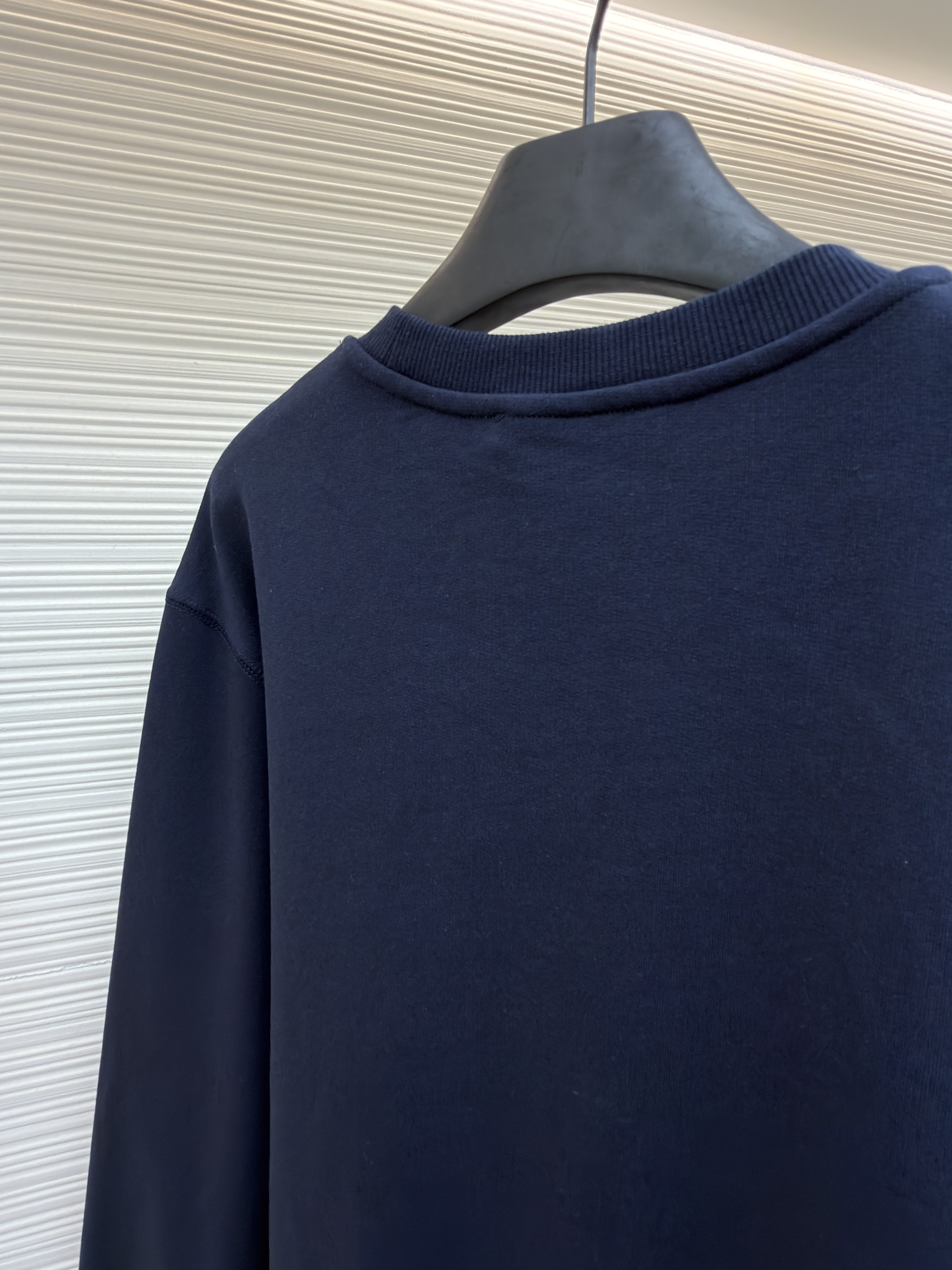 Acne Studios 字母刺绣徽标套头卫衣 外套 秋冬 长袖 藏蓝色 B0