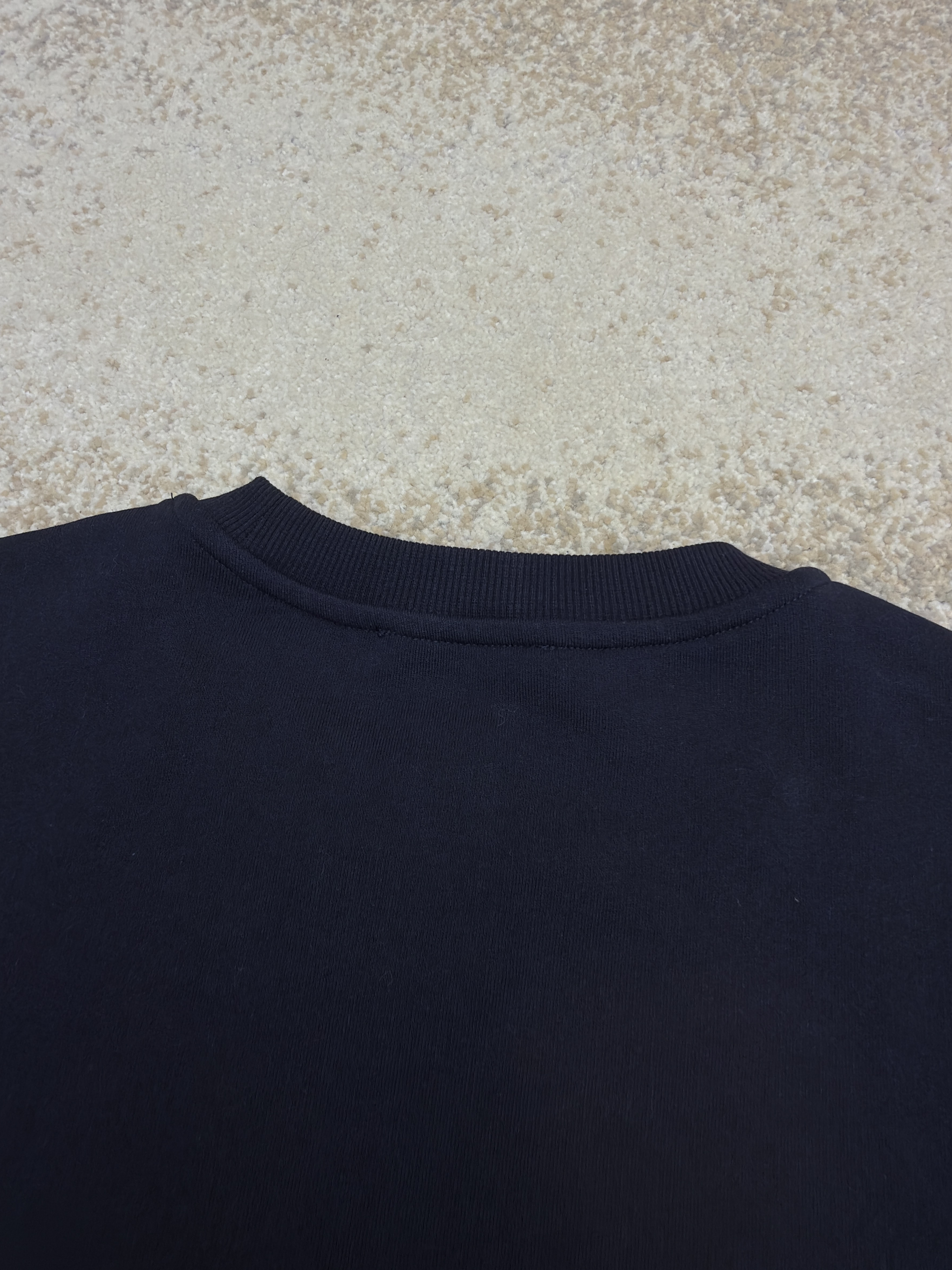 Acne Studios 字母刺绣徽标套头卫衣 外套 秋冬 长袖 藏蓝色 B0