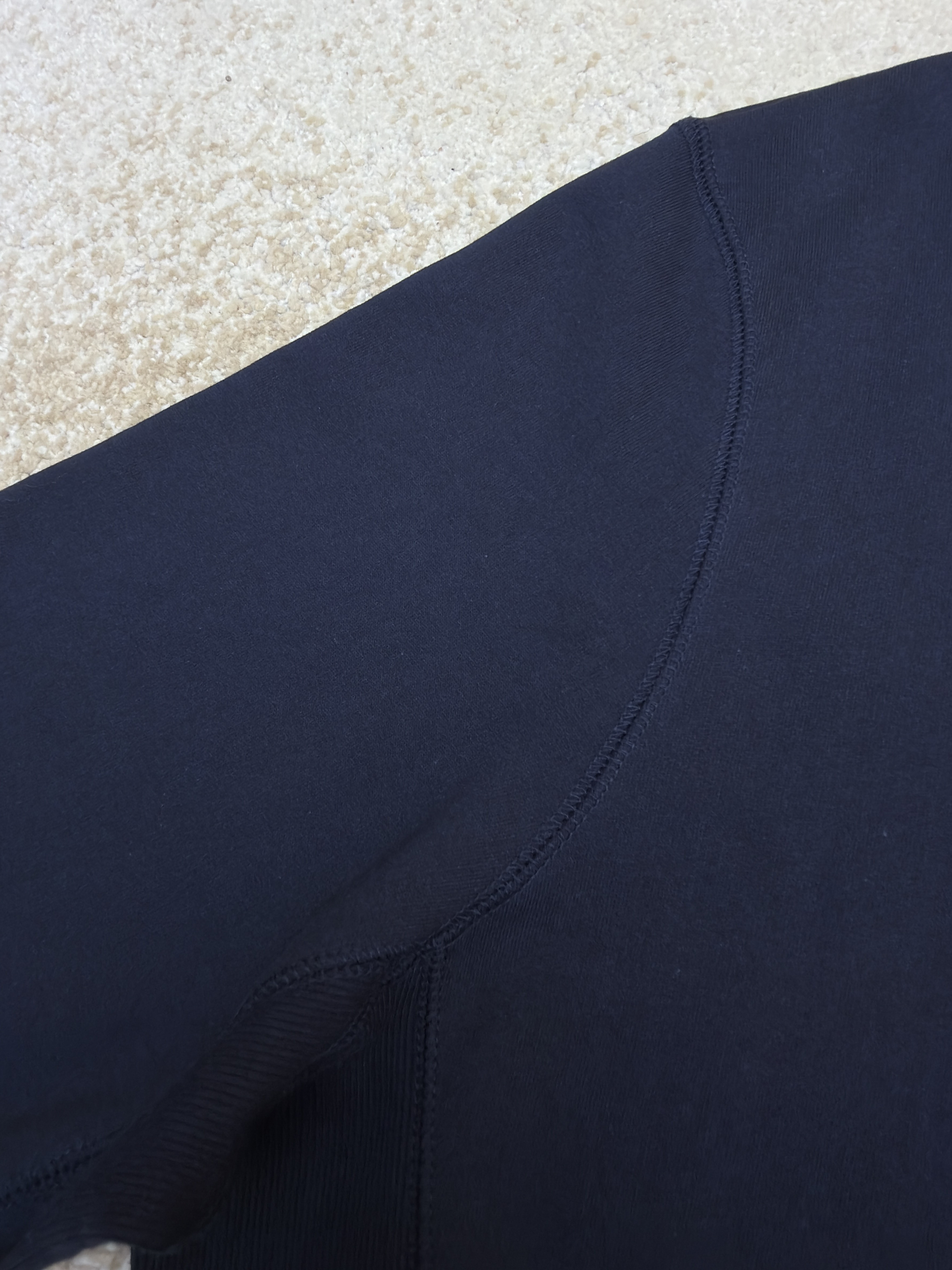 Acne Studios 字母刺绣徽标套头卫衣 外套 秋冬 长袖 藏蓝色 B0
