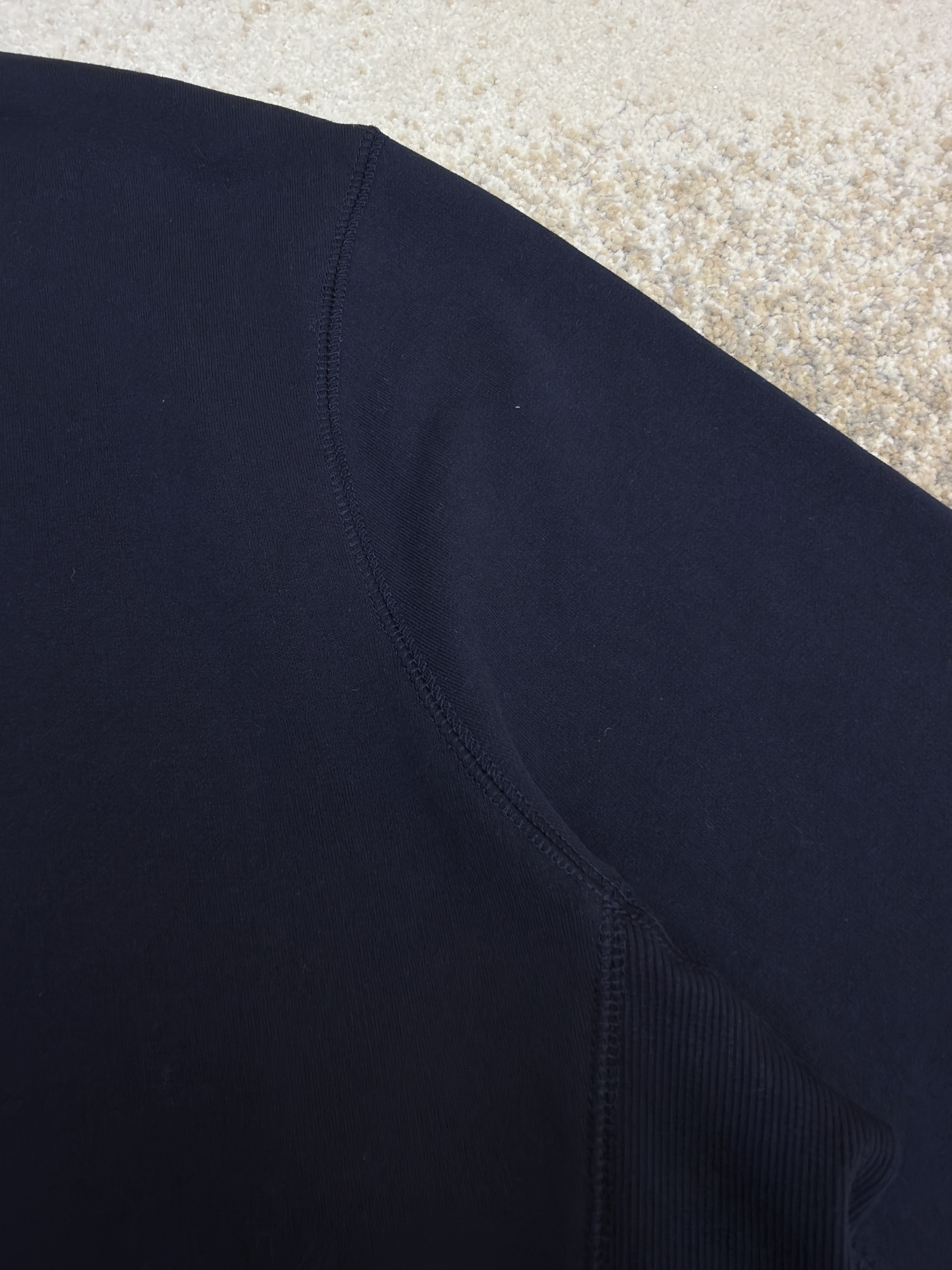 Acne Studios 字母刺绣徽标套头卫衣 外套 秋冬 长袖 藏蓝色 B0