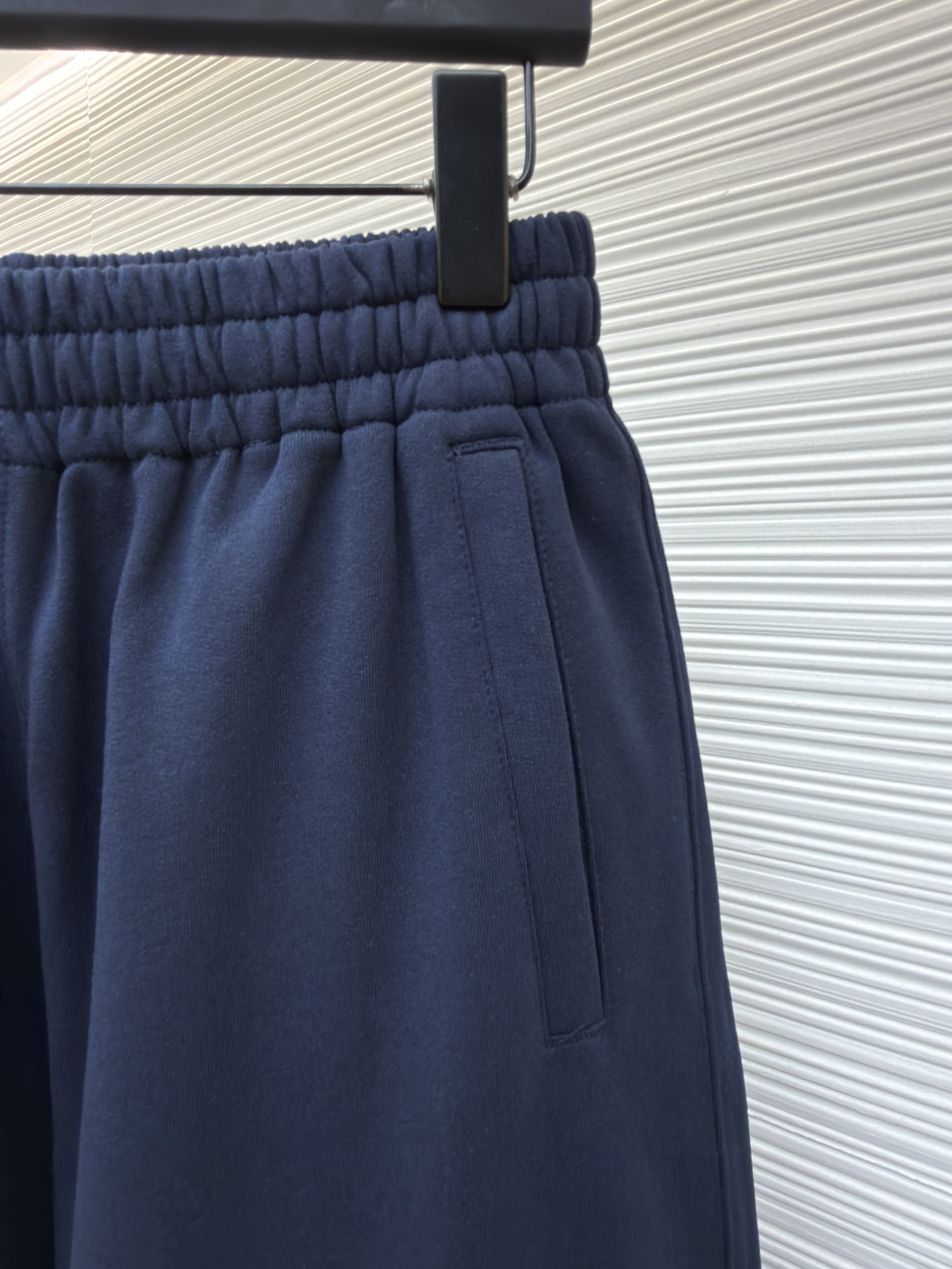 Acne Studios 花体徽标抓绒运动裤 卫裤 休闲裤 长裤 裤子 藏蓝色 B0