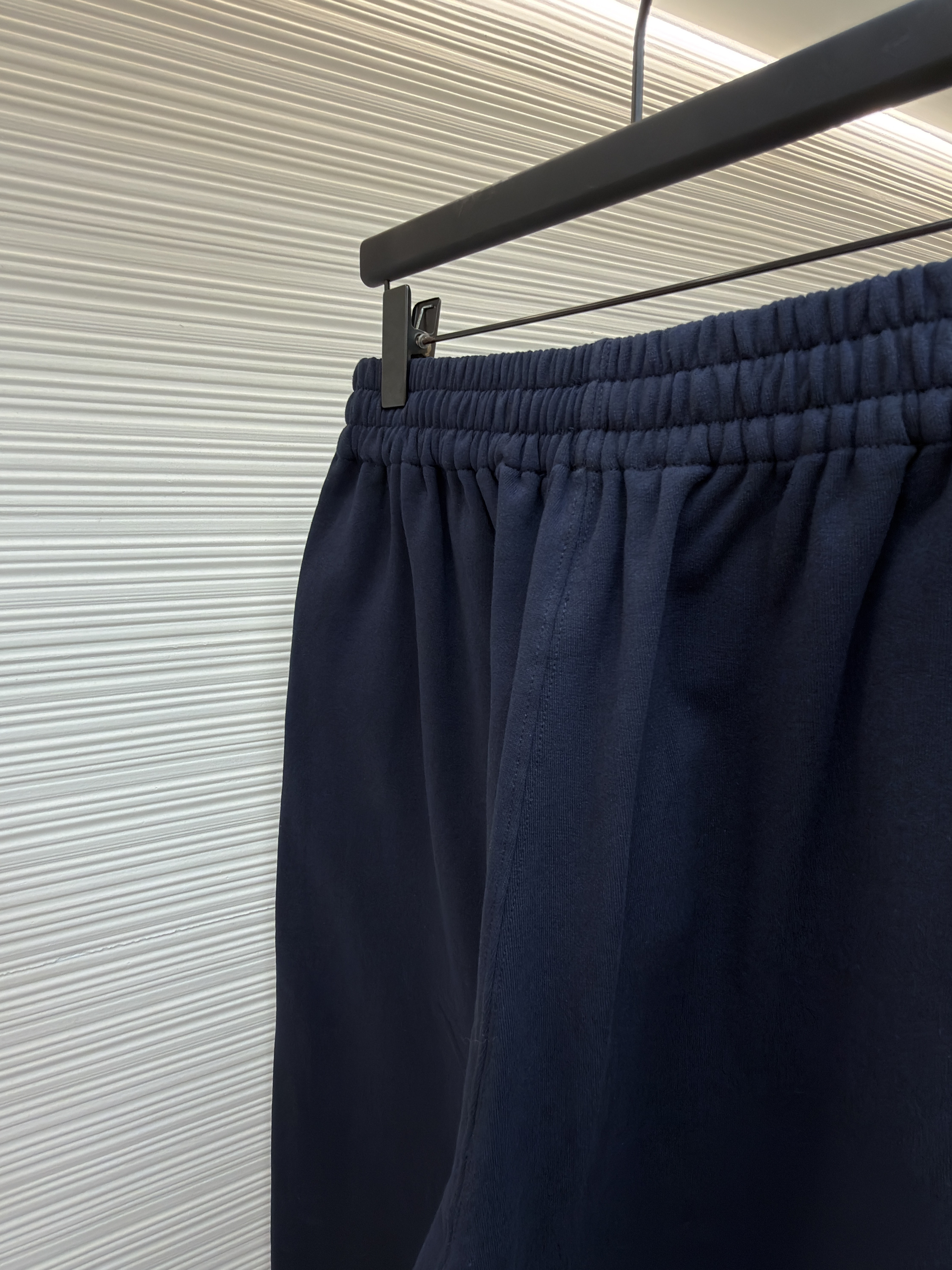 Acne Studios 花体徽标抓绒运动裤 卫裤 休闲裤 长裤 裤子 藏蓝色 B0