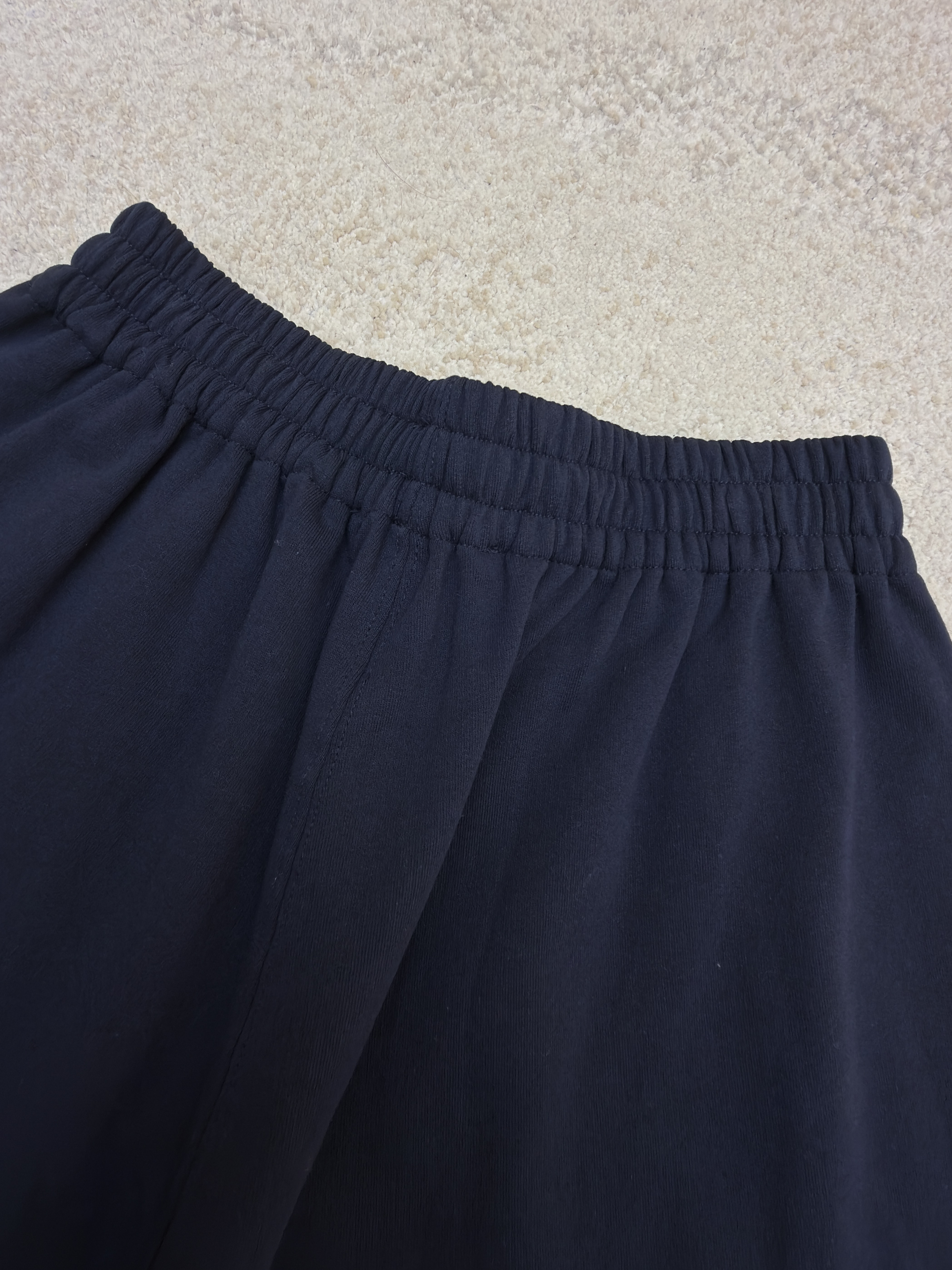 Acne Studios 花体徽标抓绒运动裤 卫裤 休闲裤 长裤 裤子 藏蓝色 B0