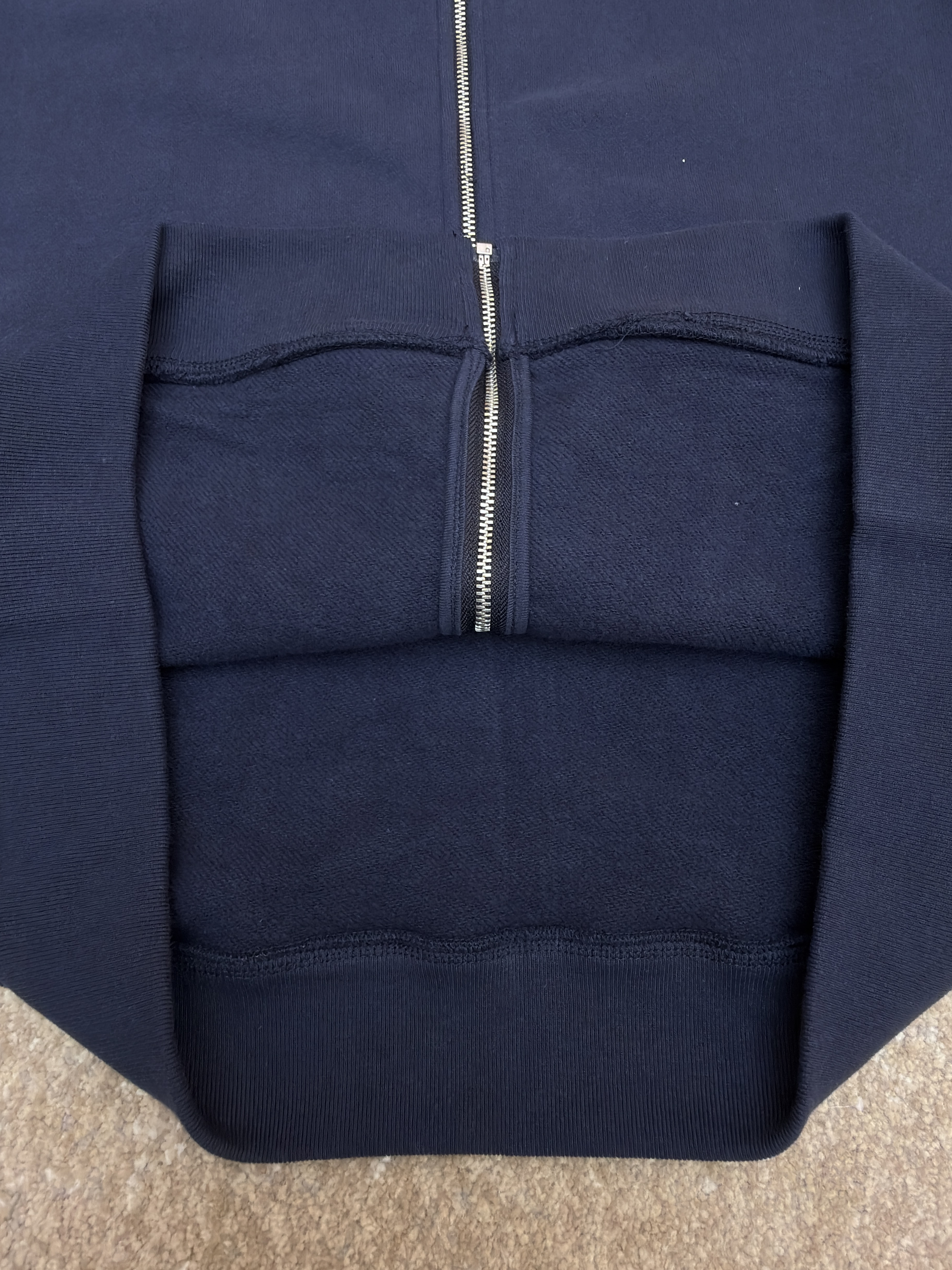 Acne Studios 后背刺绣徽标拉链立领卫衣 夹克 外套 秋冬 长袖 藏蓝色 B0