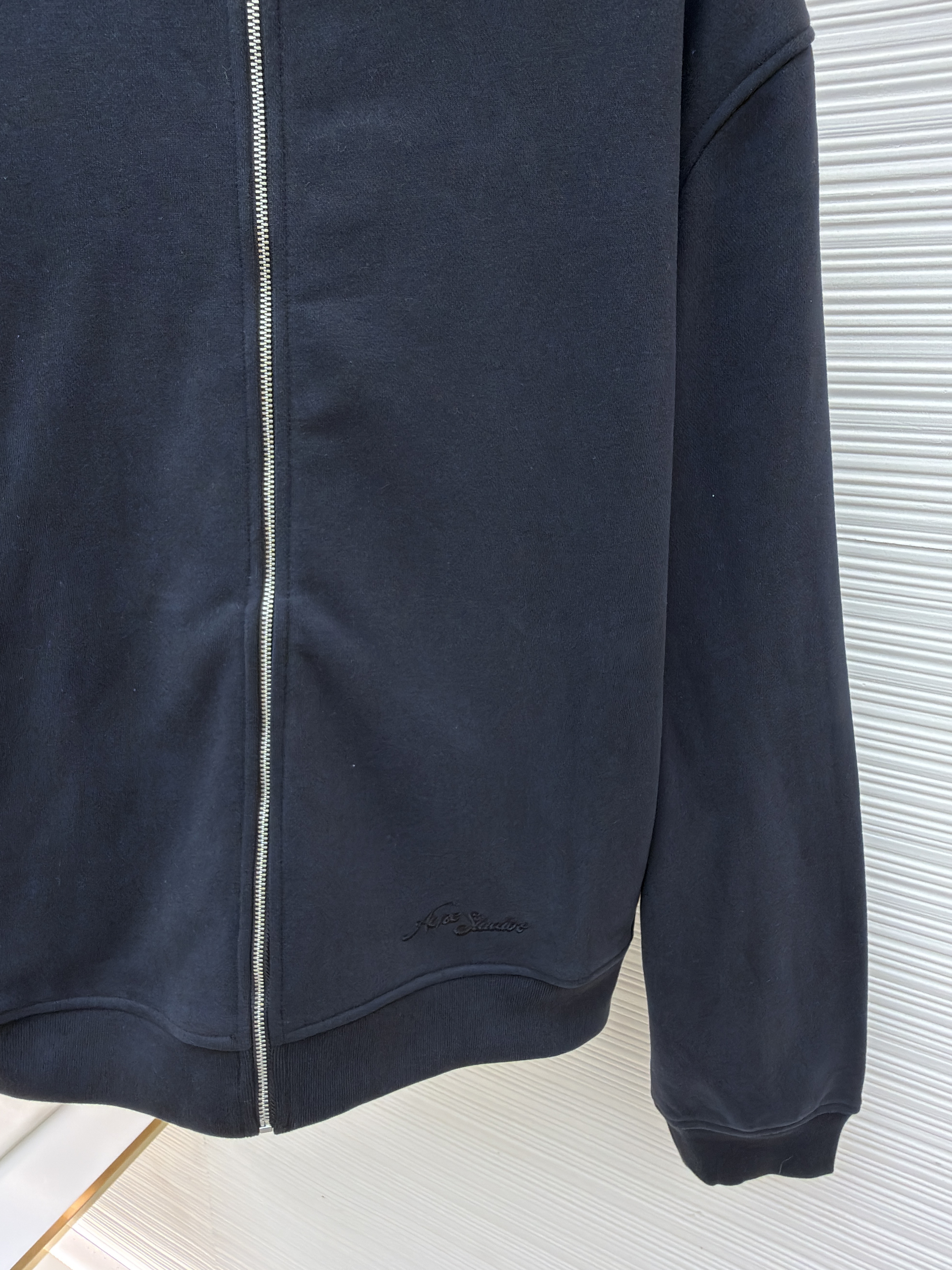 Acne Studios 后背刺绣徽标拉链立领卫衣 夹克 外套 秋冬 长袖 黑色 B0