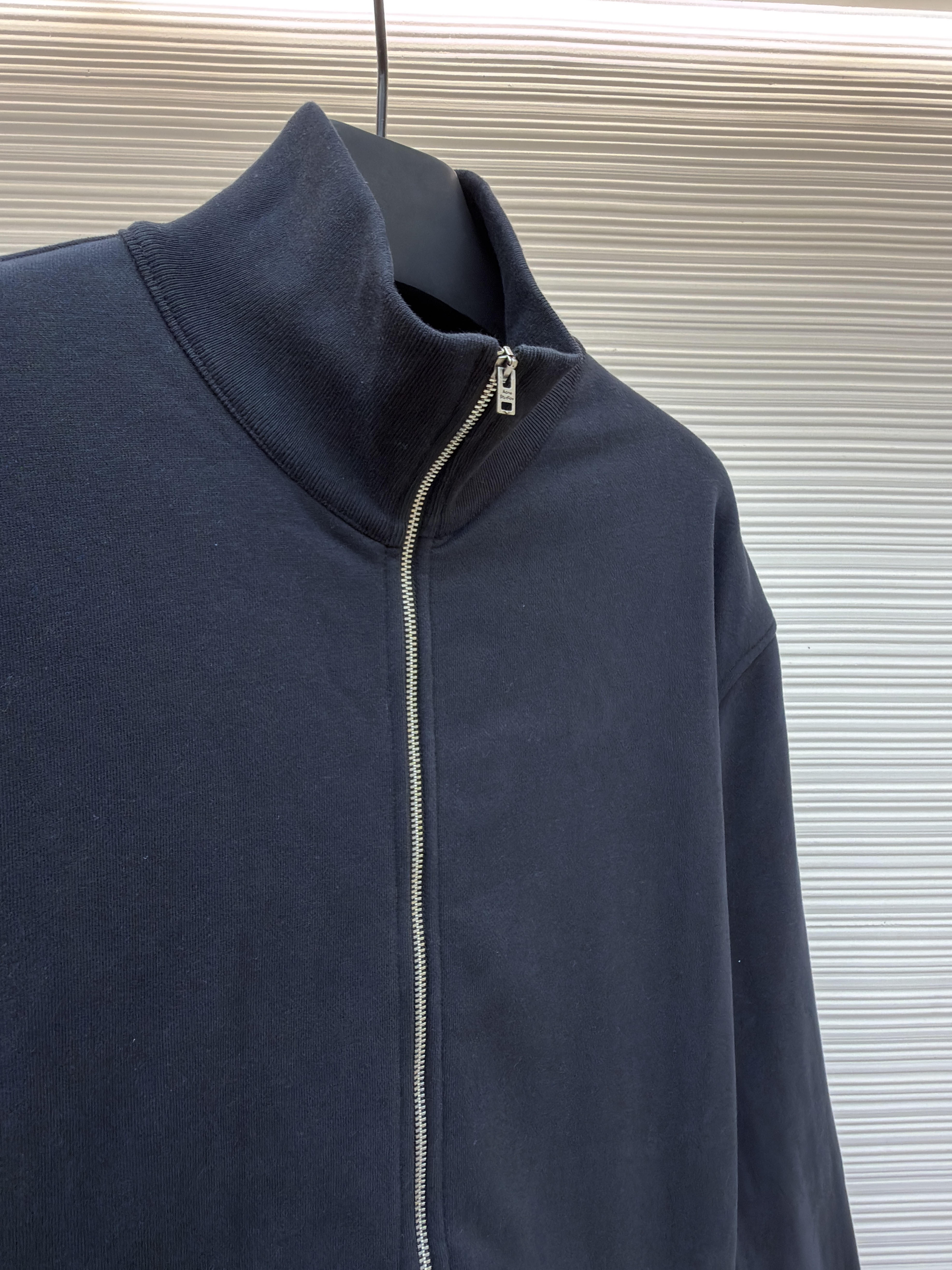 Acne Studios 后背刺绣徽标拉链立领卫衣 夹克 外套 秋冬 长袖 黑色 B0