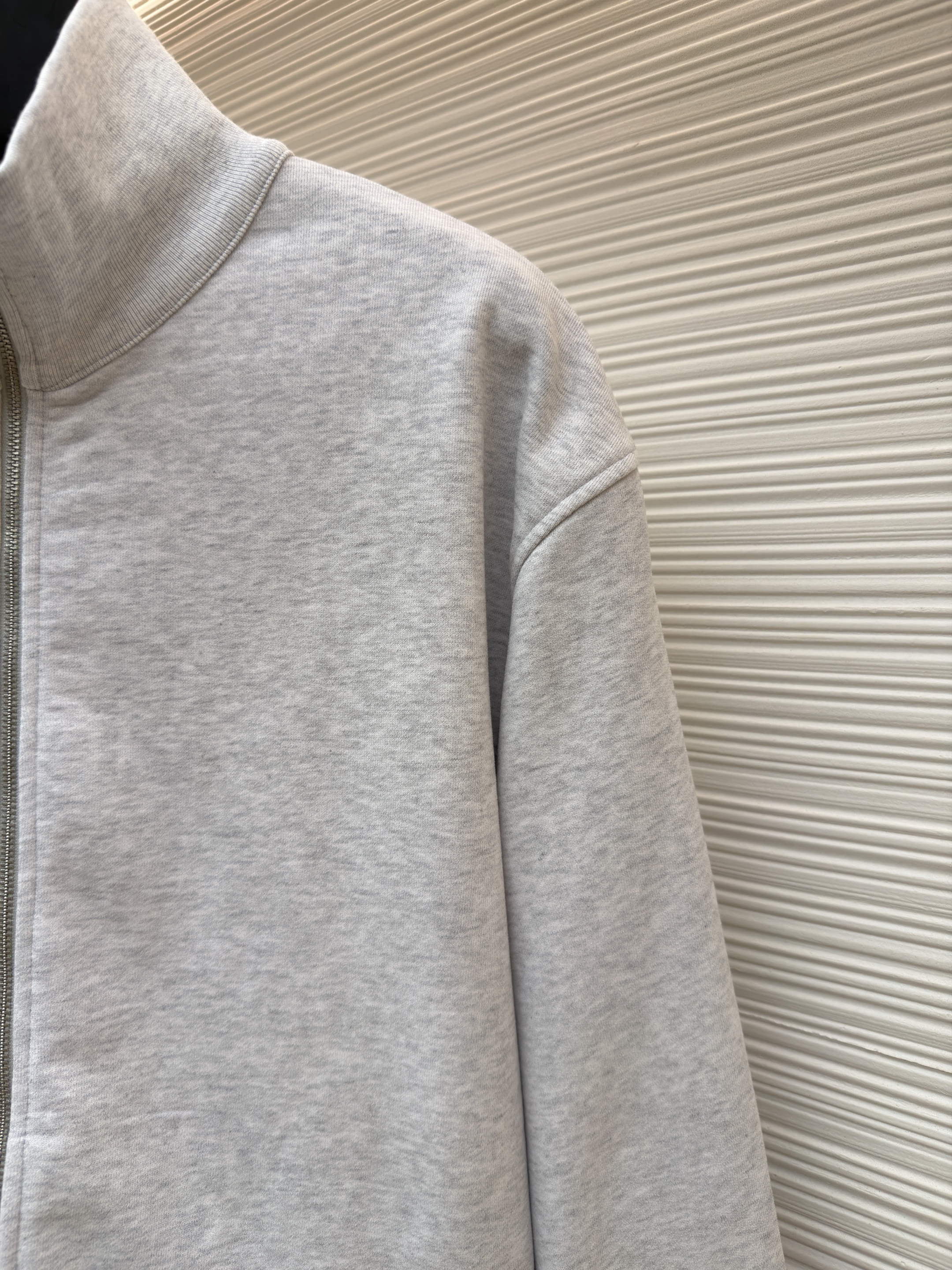 Acne Studios 后背刺绣徽标拉链立领卫衣 夹克 外套 秋冬 长袖 灰色 B0