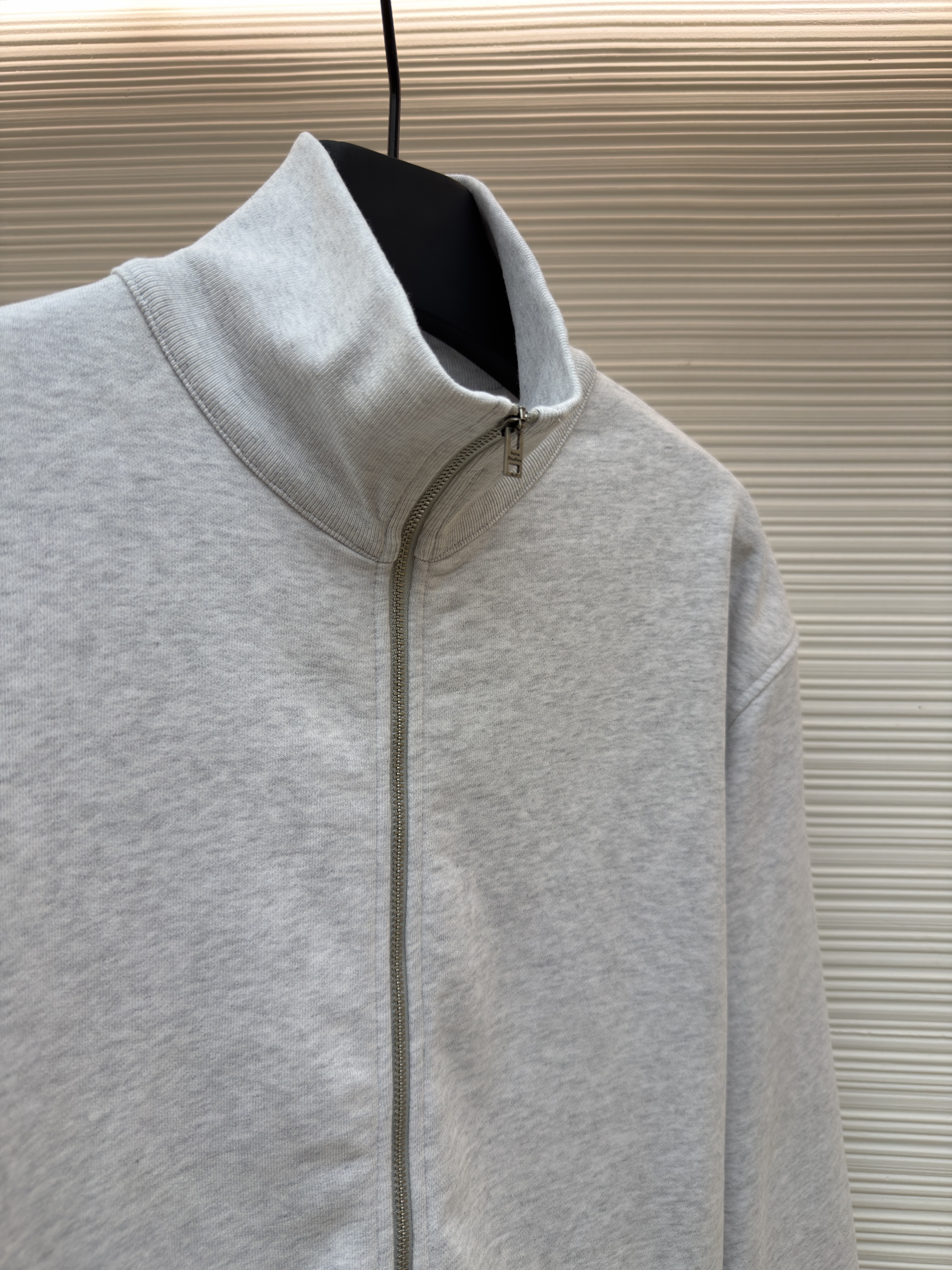 Acne Studios 后背刺绣徽标拉链立领卫衣 夹克 外套 秋冬 长袖 灰色 B0