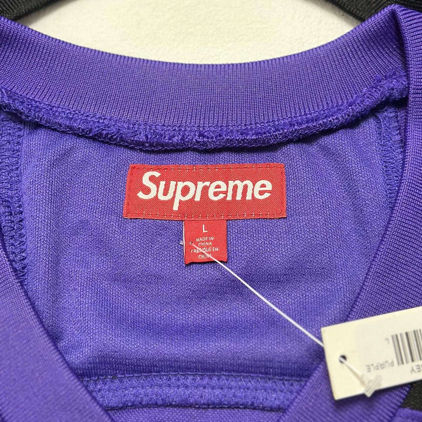Supreme THE MISFITS 联名款 拼色骷髅冰球服 球衣 T恤 秋冬 长袖 黑色 紫色