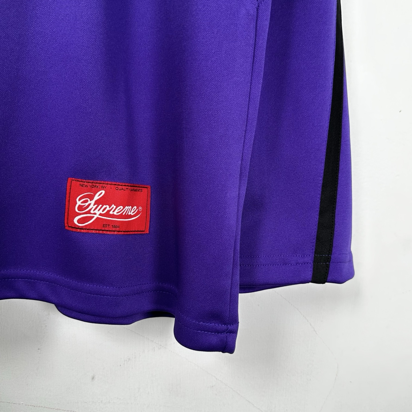 Supreme THE MISFITS 联名款 拼色骷髅冰球服 球衣 T恤 秋冬 长袖 黑色 紫色