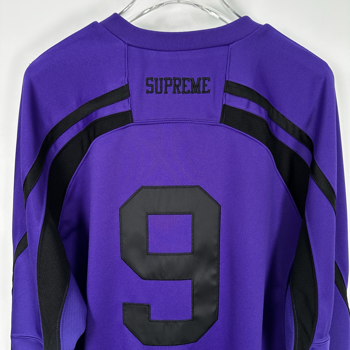 Supreme THE MISFITS 联名款 拼色骷髅冰球服 球衣 T恤 秋冬 长袖 黑色 紫色