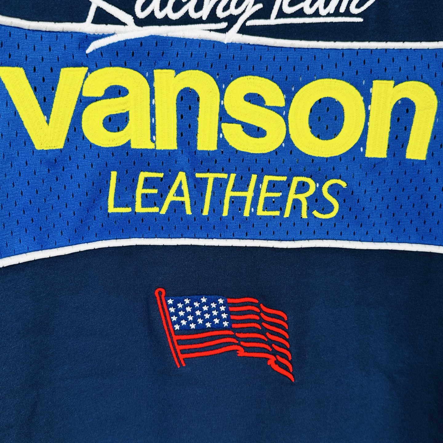 Supreme VANSON 联名款 拼接刺绣logo赛车T恤 秋冬 长袖 粉色 蓝色 白色 黑色 