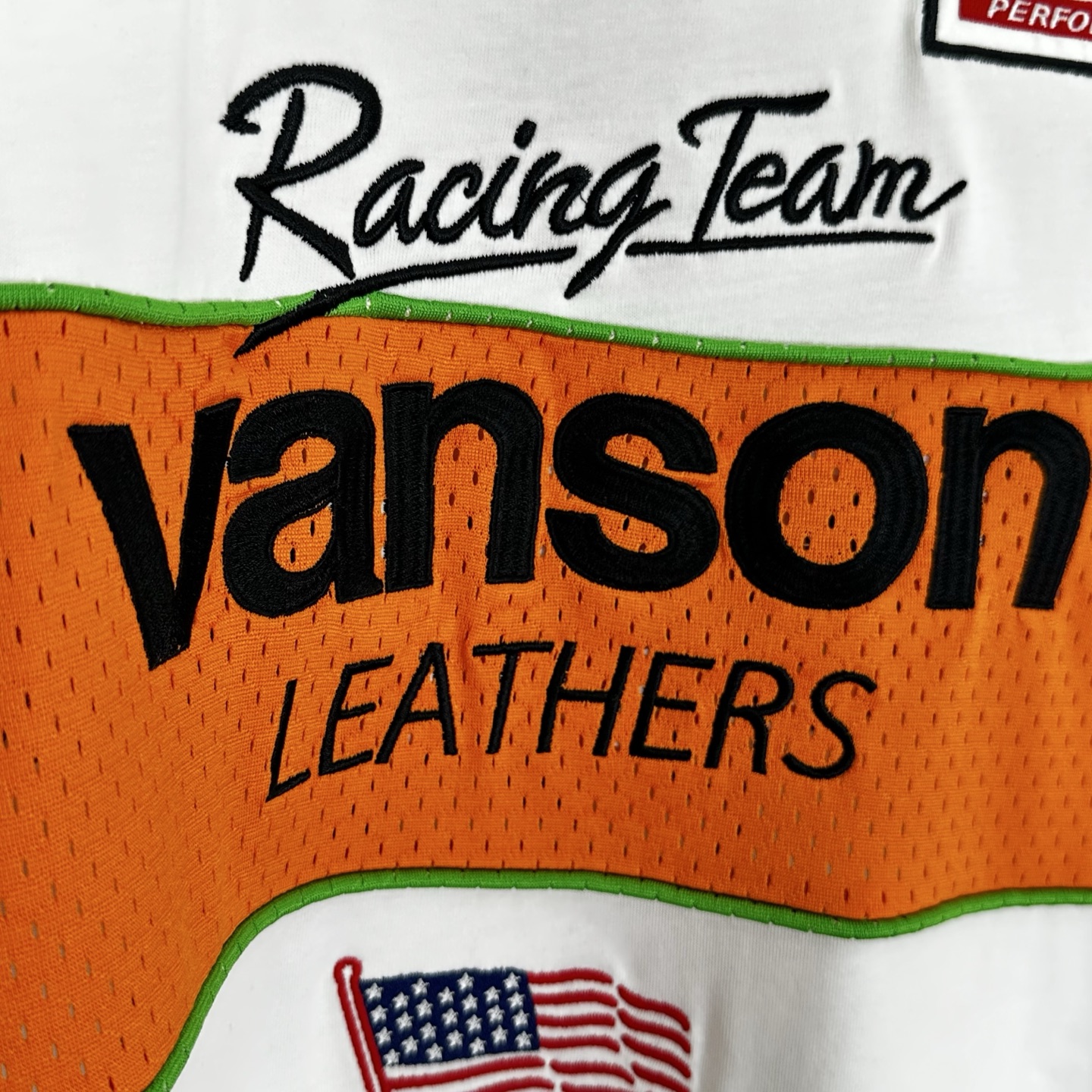Supreme VANSON 联名款 拼接刺绣logo赛车T恤 秋冬 长袖 粉色 蓝色 白色 黑色 