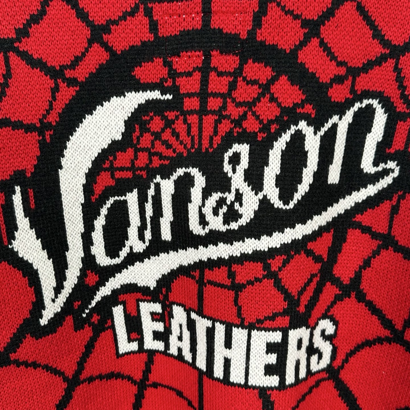 Supreme VANSON SPIDER MAN SWEATER 联名款 蜘蛛满印图案刺绣圆领毛衣 针织衫 外套 秋冬 长袖 红色 黑色 