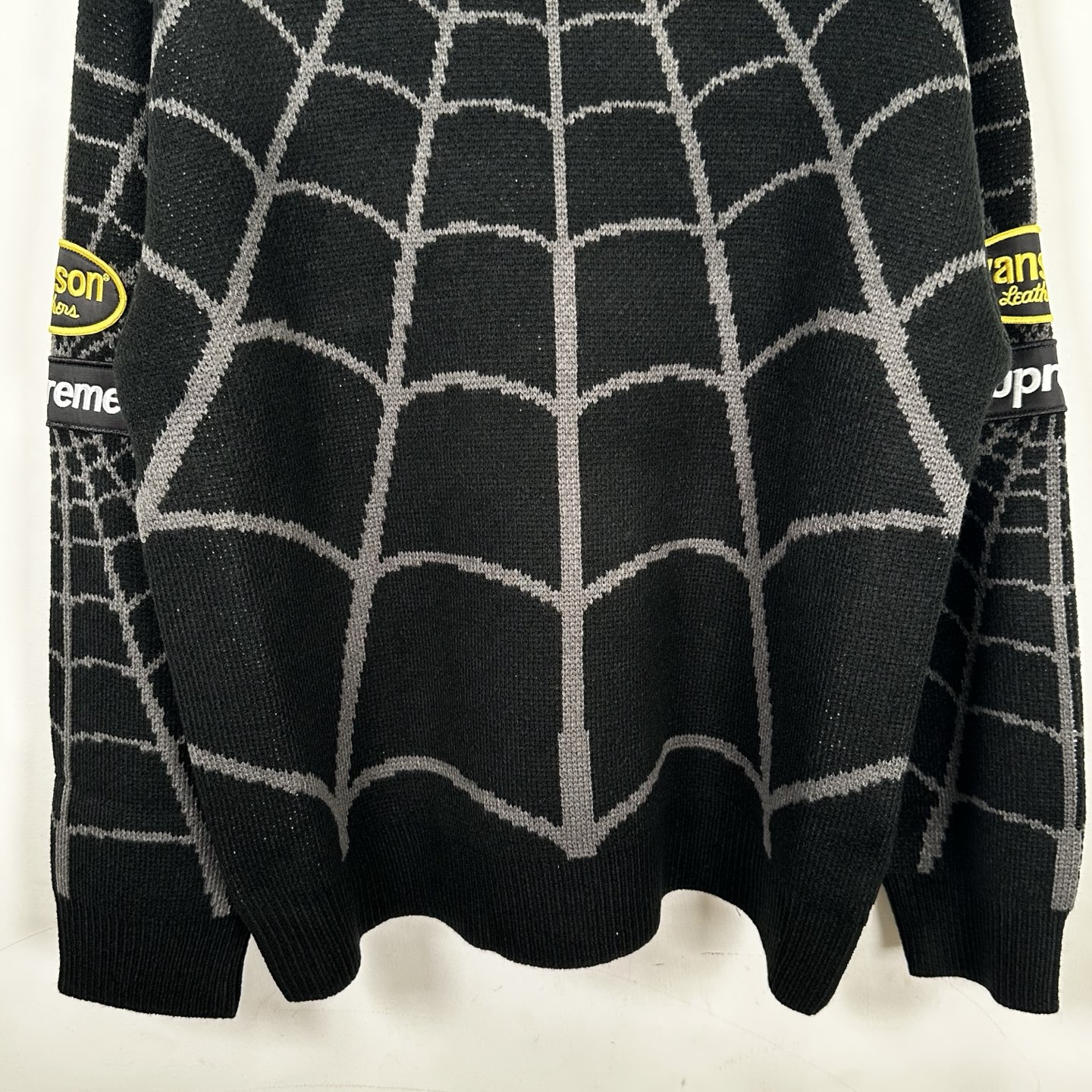 Supreme VANSON SPIDER MAN SWEATER 联名款 蜘蛛满印图案刺绣圆领毛衣 针织衫 外套 秋冬 长袖 红色 黑色 